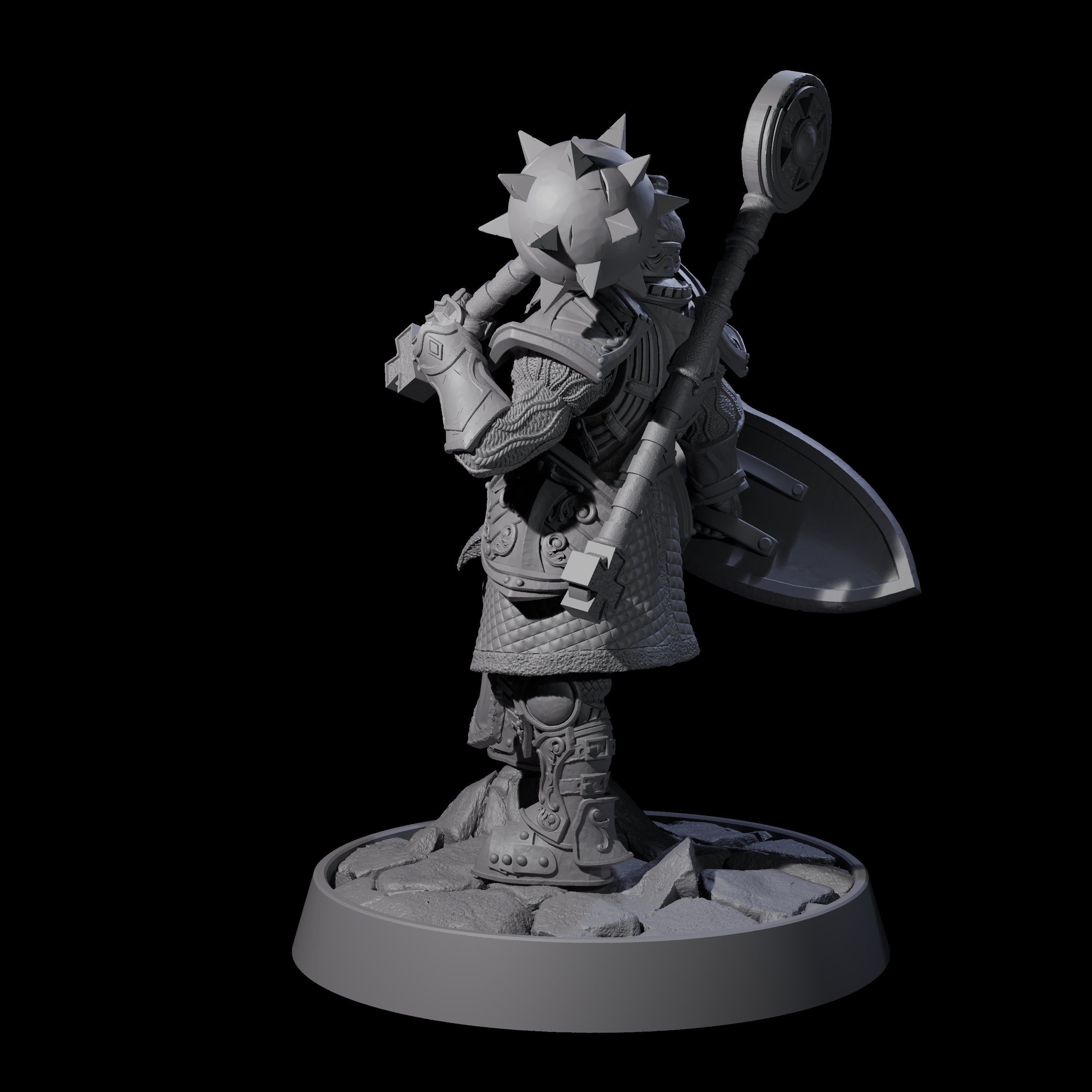 Ornate Palace Guard L Miniature for Dungeons and Dragons, Pathfinder or other TTRPGs