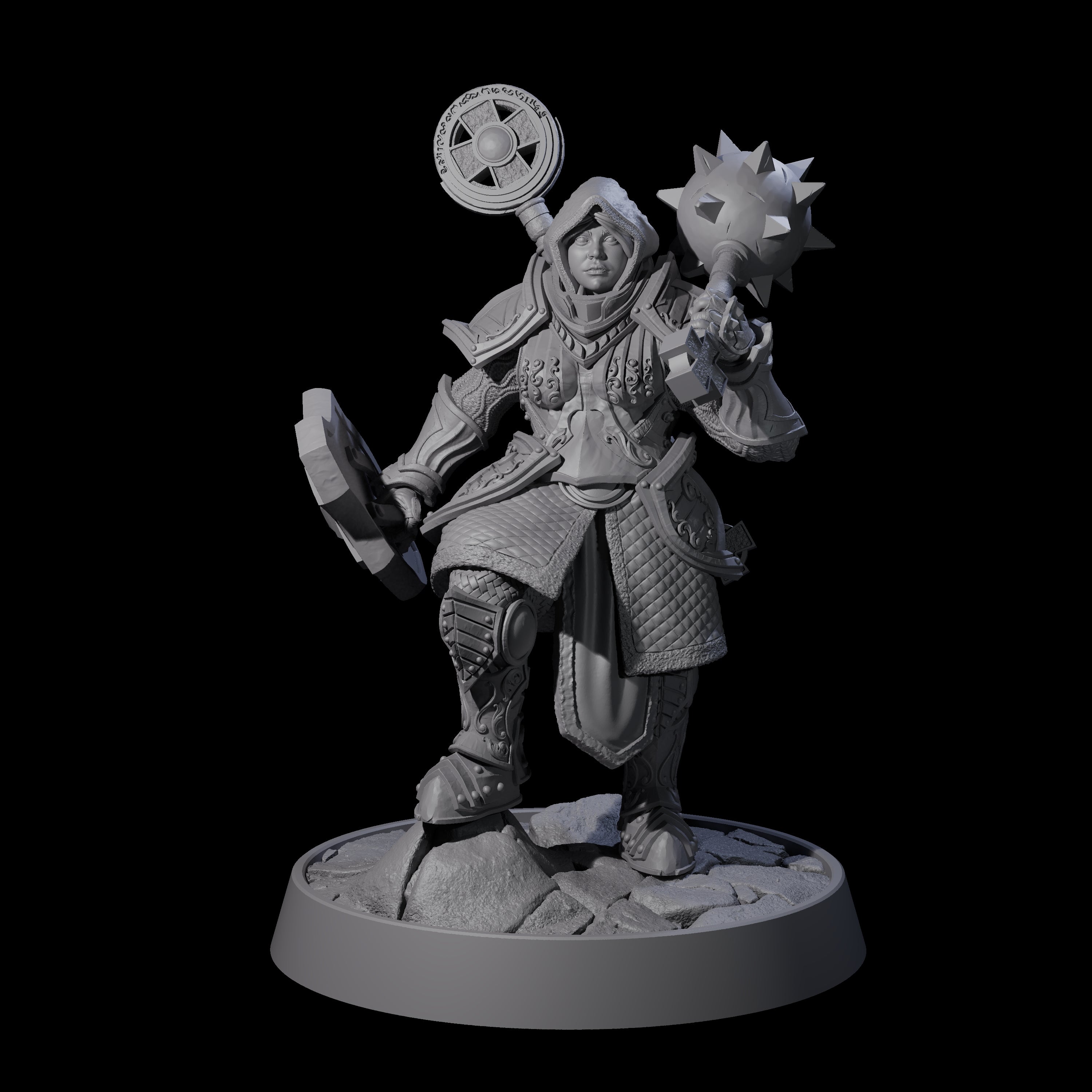 Ornate Palace Guard L Miniature for Dungeons and Dragons, Pathfinder or other TTRPGs