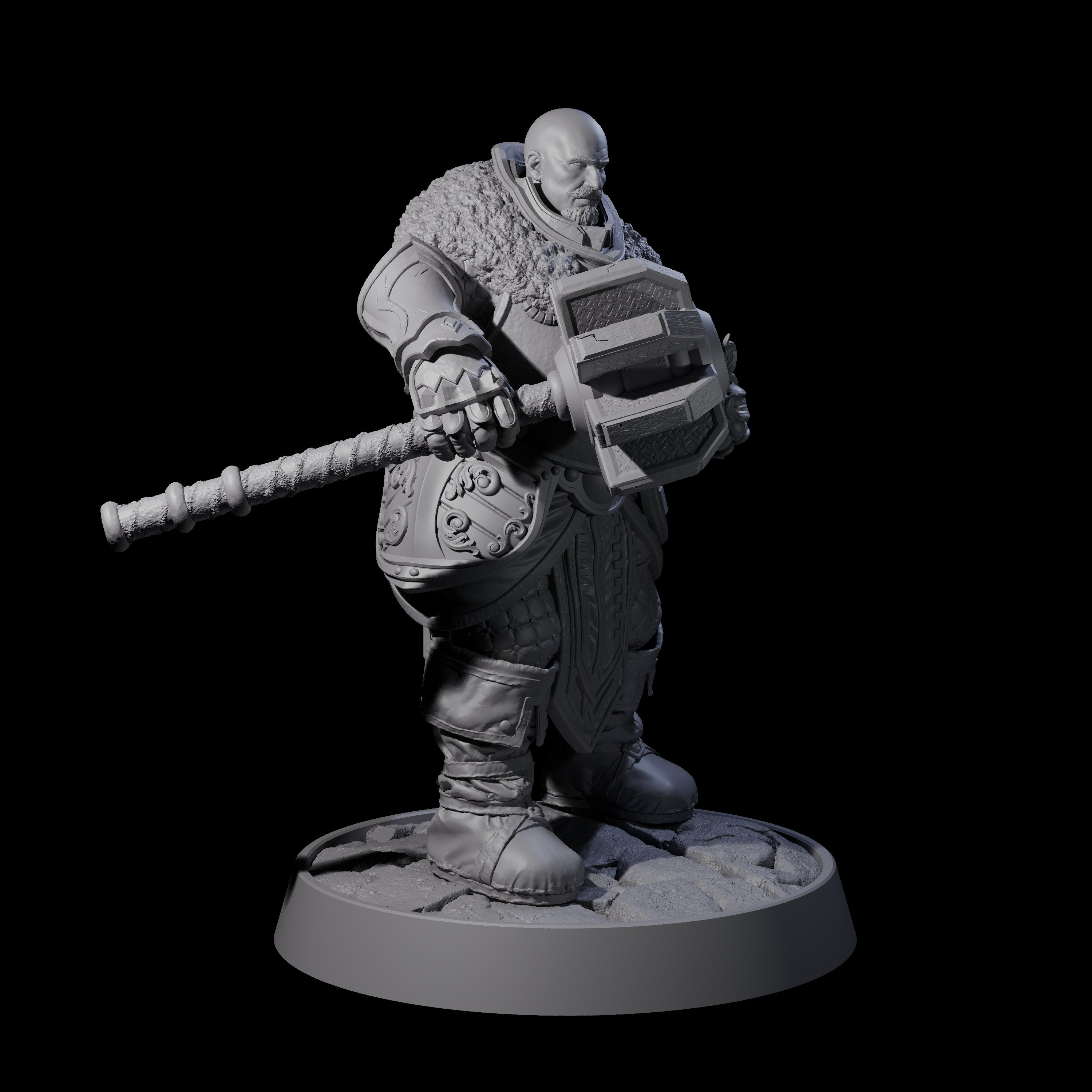 Ornate Palace Guard M Miniature for Dungeons and Dragons, Pathfinder or other TTRPGs