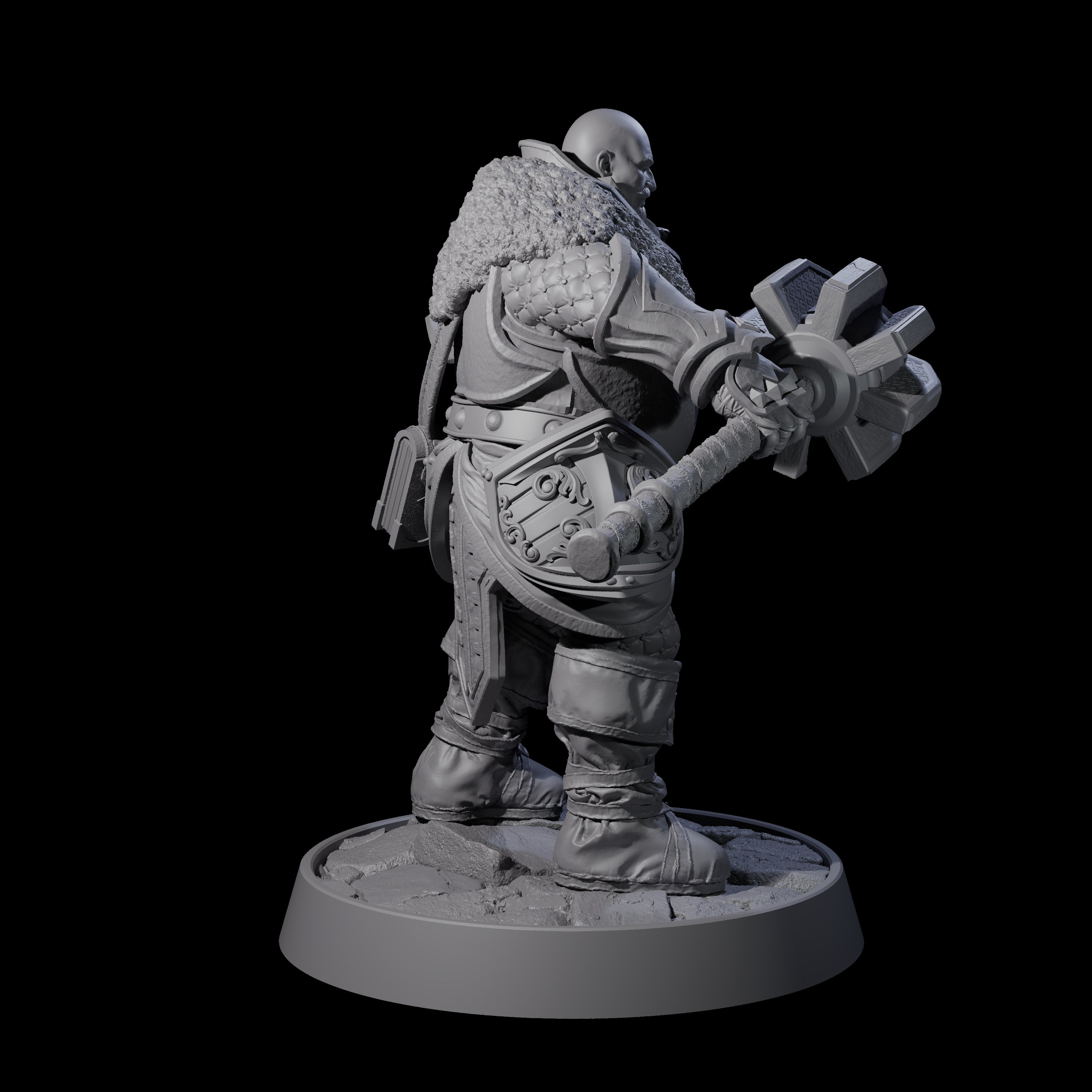Ornate Palace Guard M Miniature for Dungeons and Dragons, Pathfinder or other TTRPGs