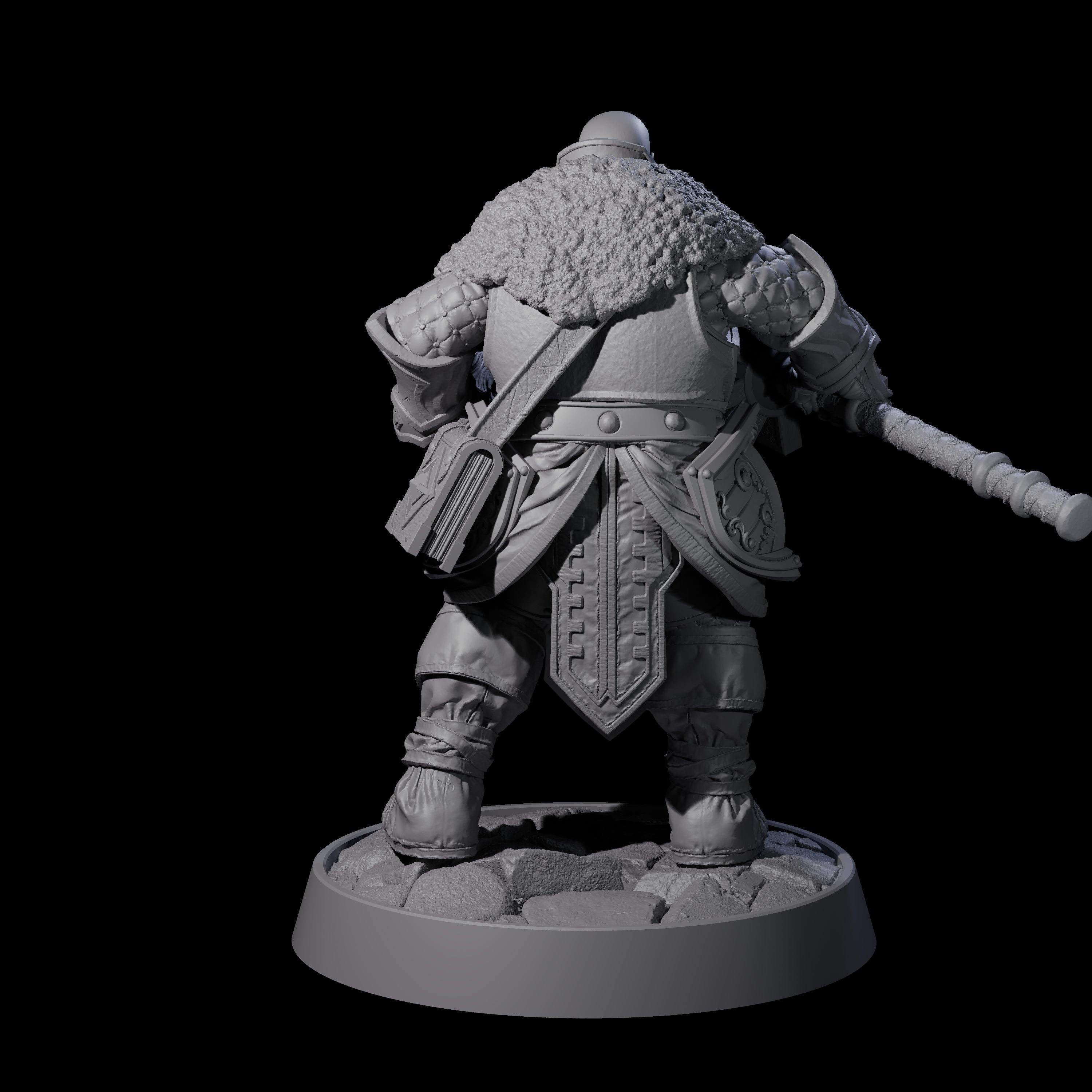 Ornate Palace Guard M Miniature for Dungeons and Dragons, Pathfinder or other TTRPGs