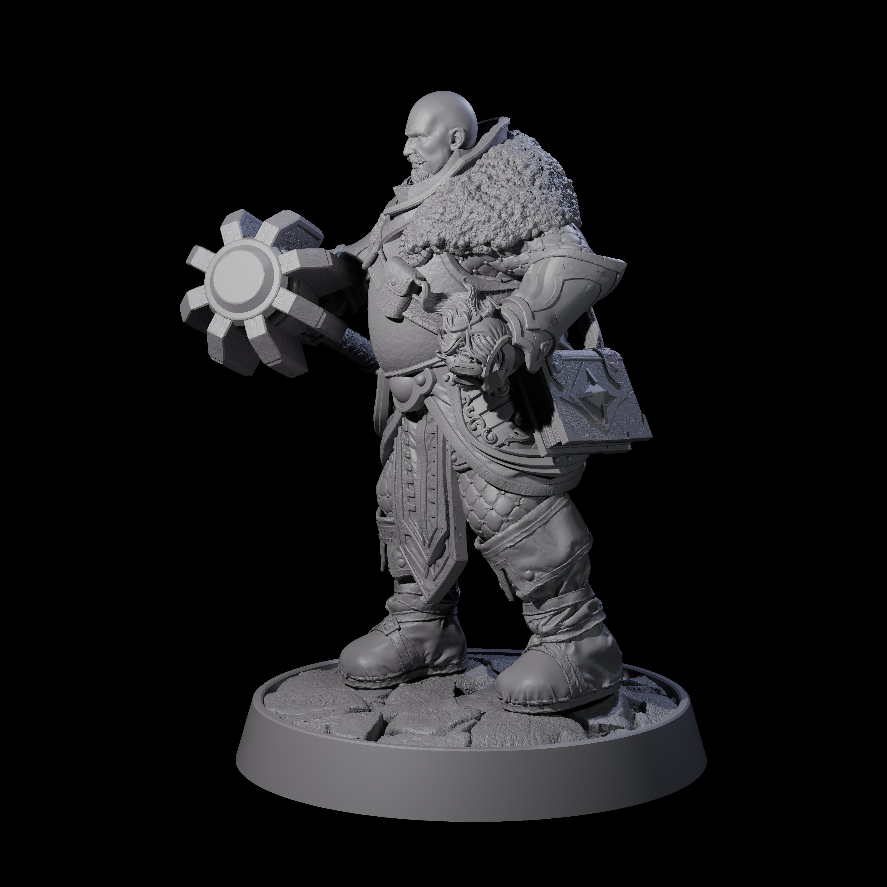 Ornate Palace Guard M Miniature for Dungeons and Dragons, Pathfinder or other TTRPGs