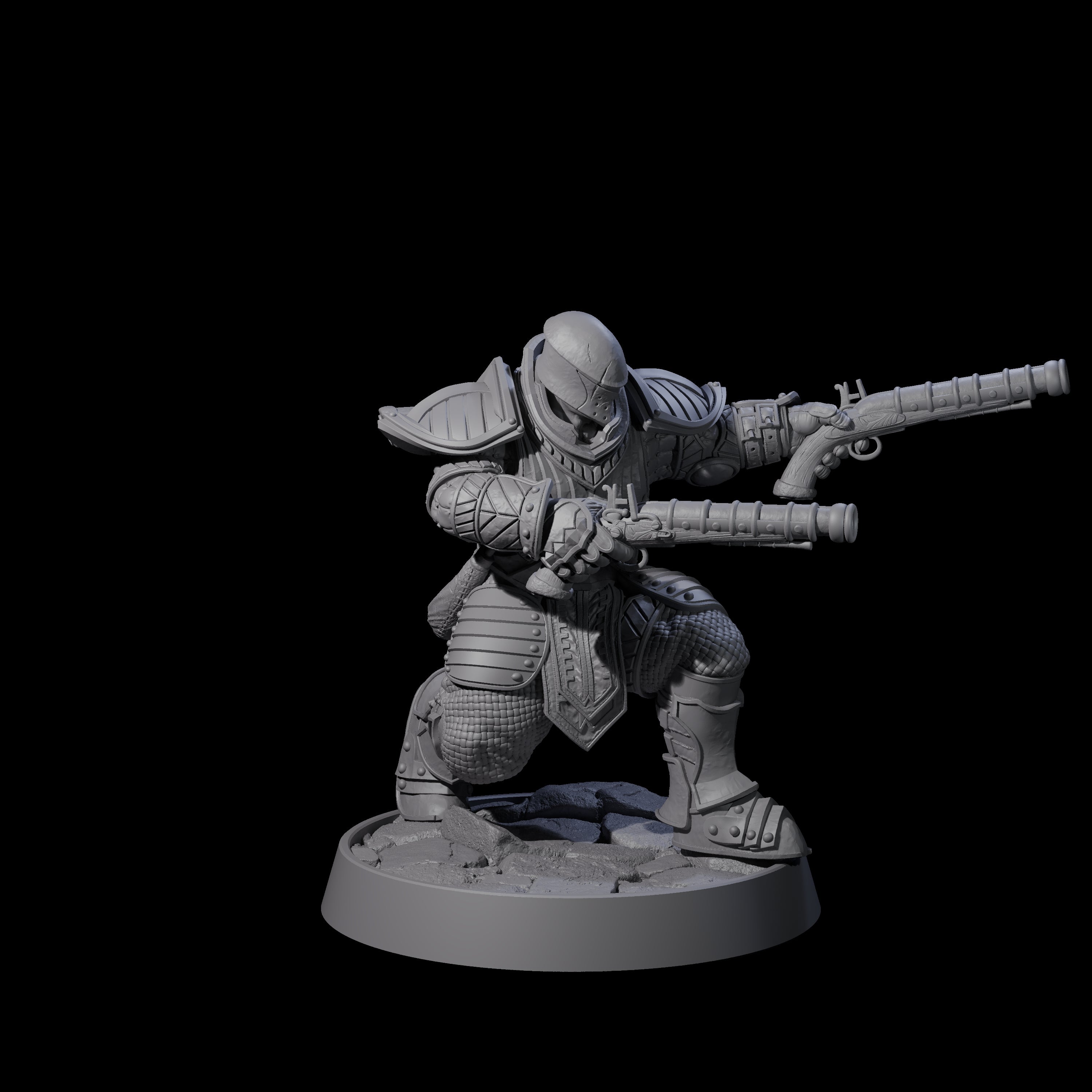 Ornate Palace Guard N Miniature for Dungeons and Dragons, Pathfinder or other TTRPGs