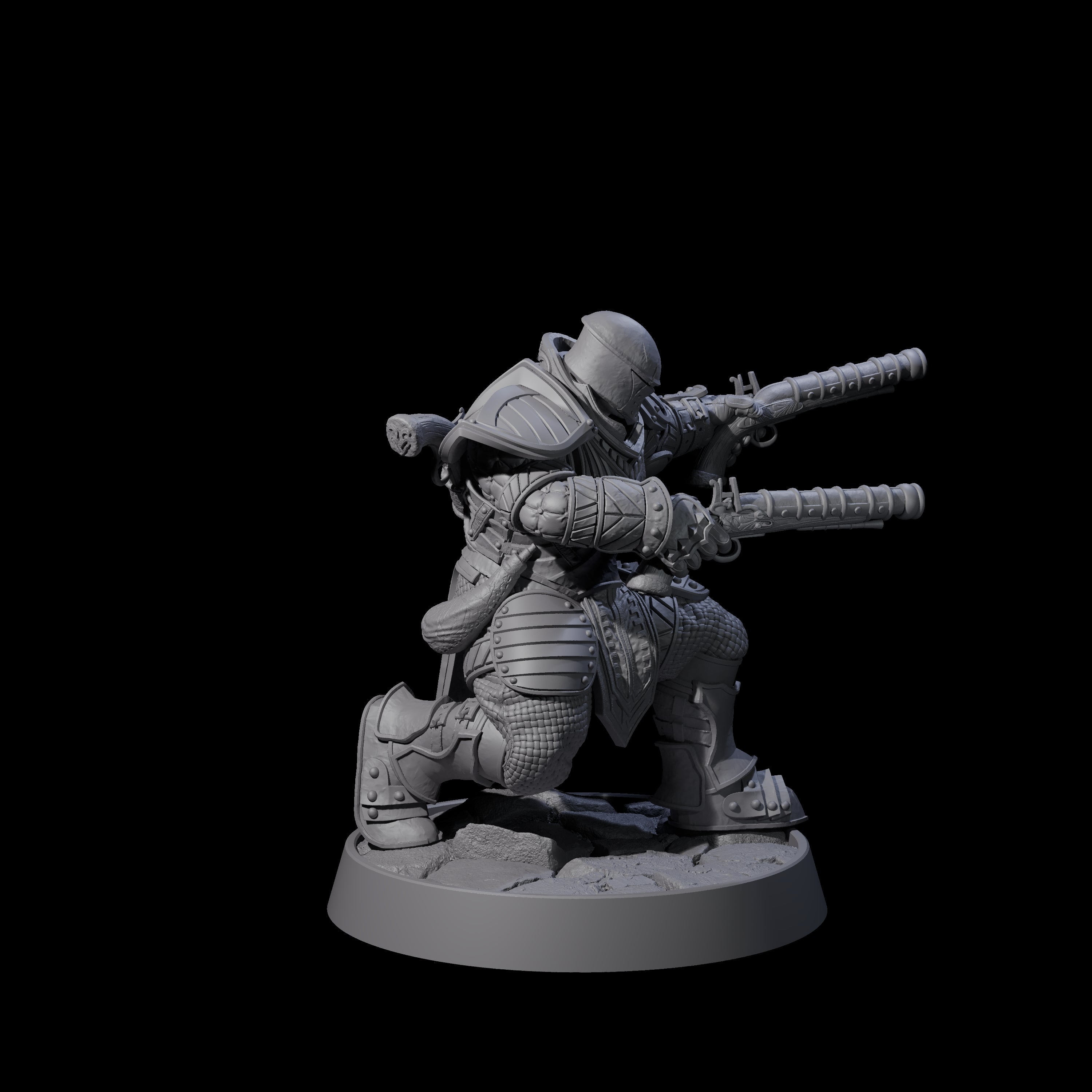 Ornate Palace Guard N Miniature for Dungeons and Dragons, Pathfinder or other TTRPGs