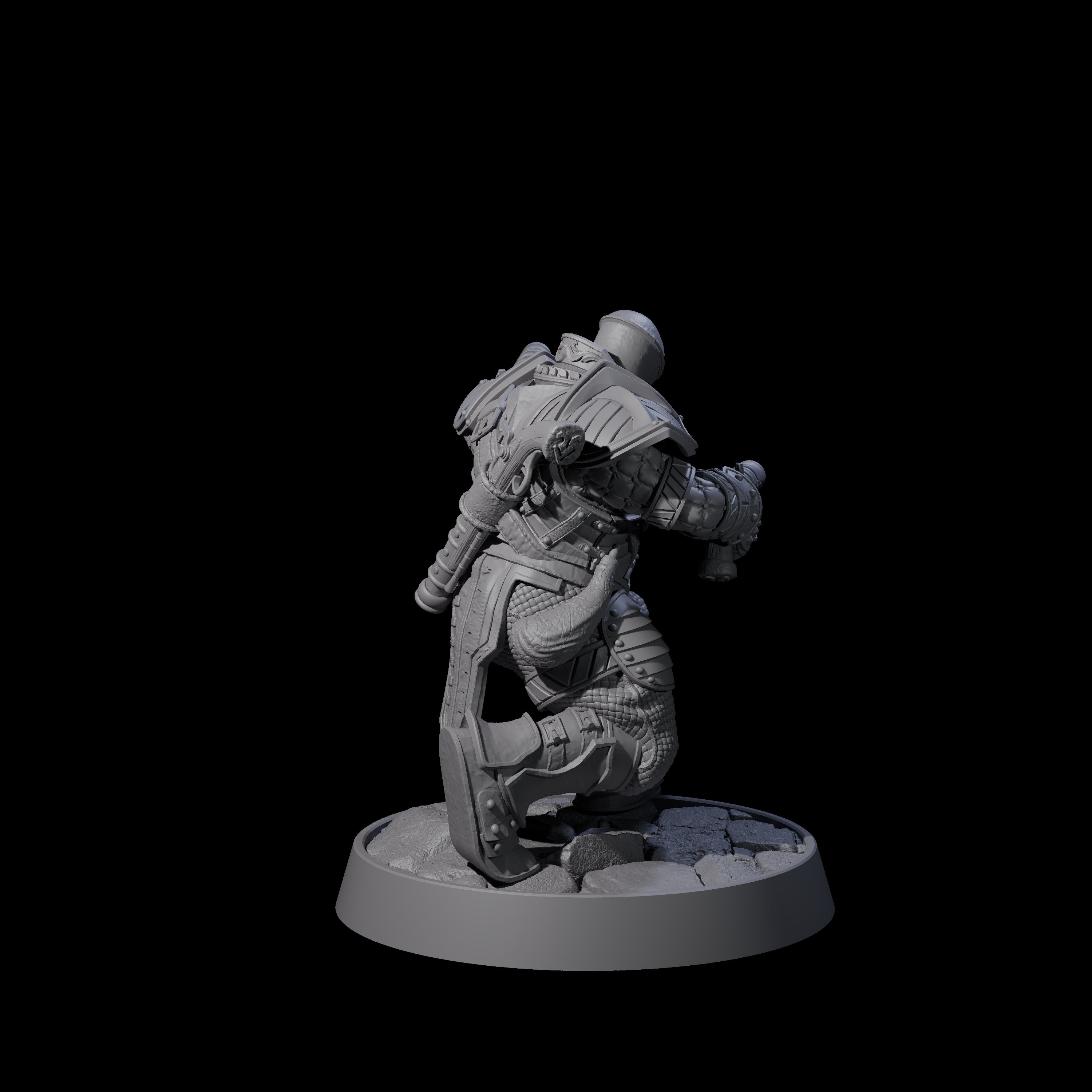 Ornate Palace Guard N Miniature for Dungeons and Dragons, Pathfinder or other TTRPGs