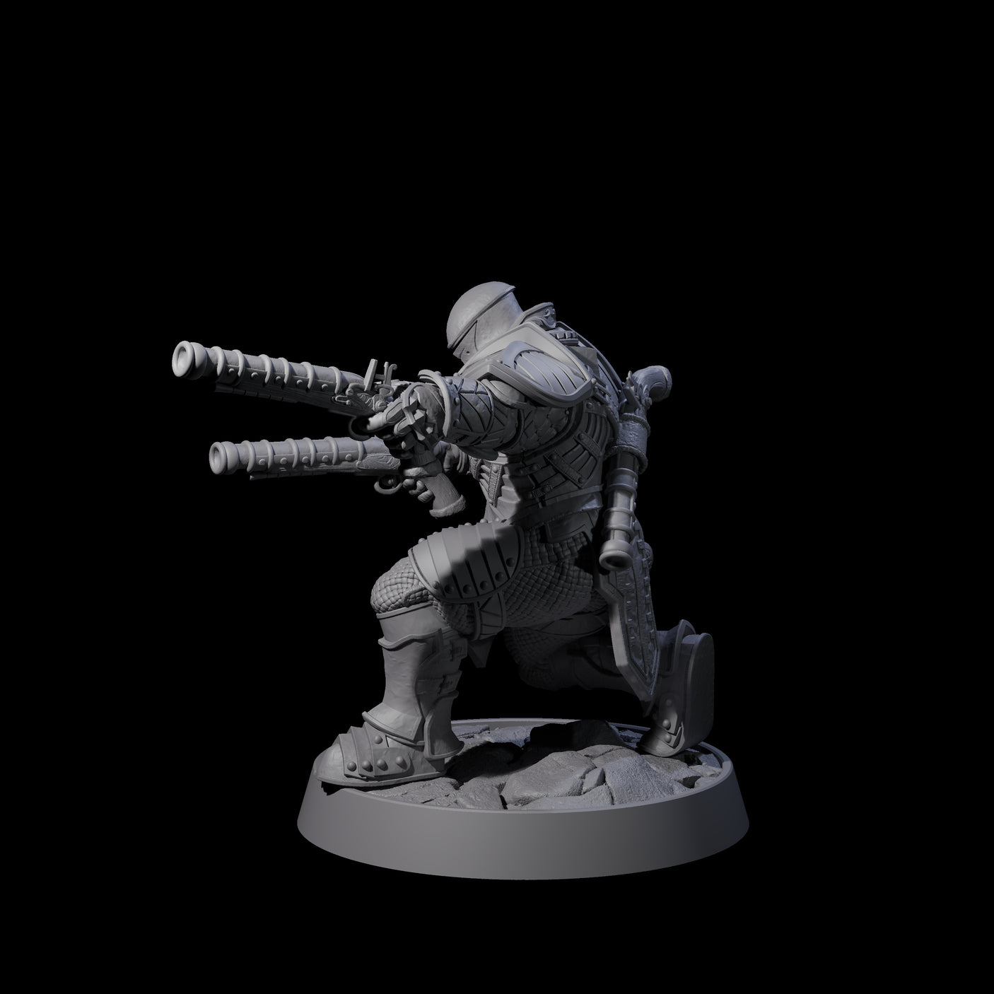 Ornate Palace Guard N Miniature for Dungeons and Dragons, Pathfinder or other TTRPGs