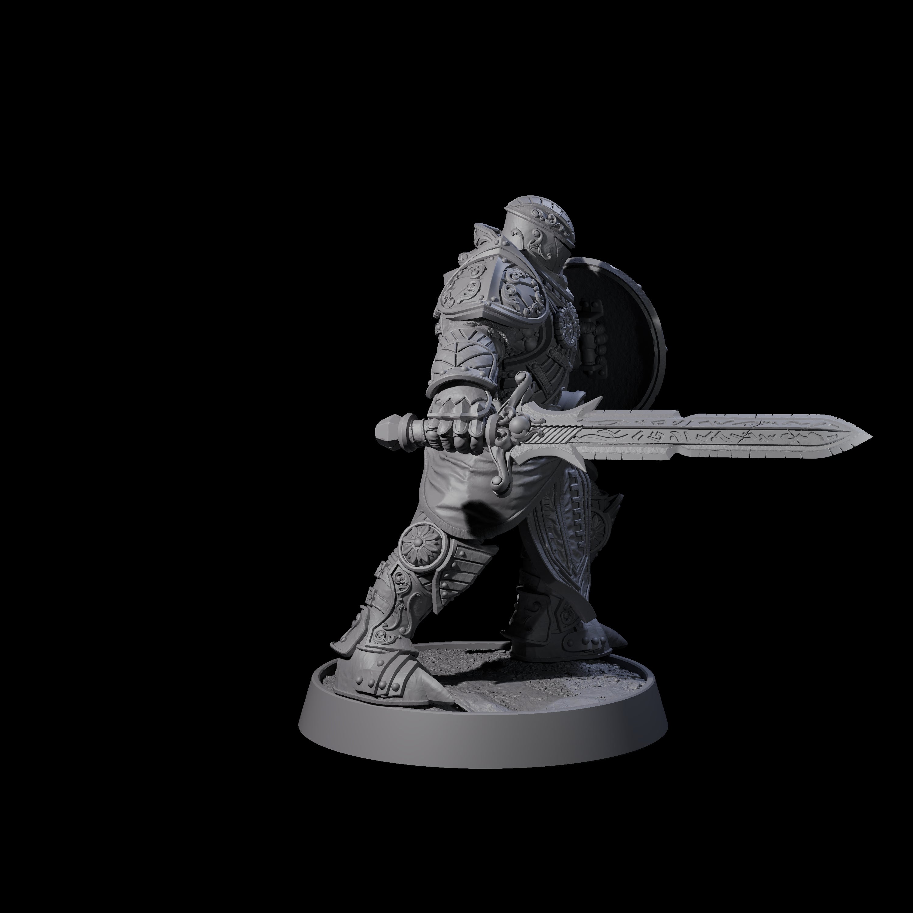 Ornate Palace Guard O Miniature for Dungeons and Dragons, Pathfinder or other TTRPGs