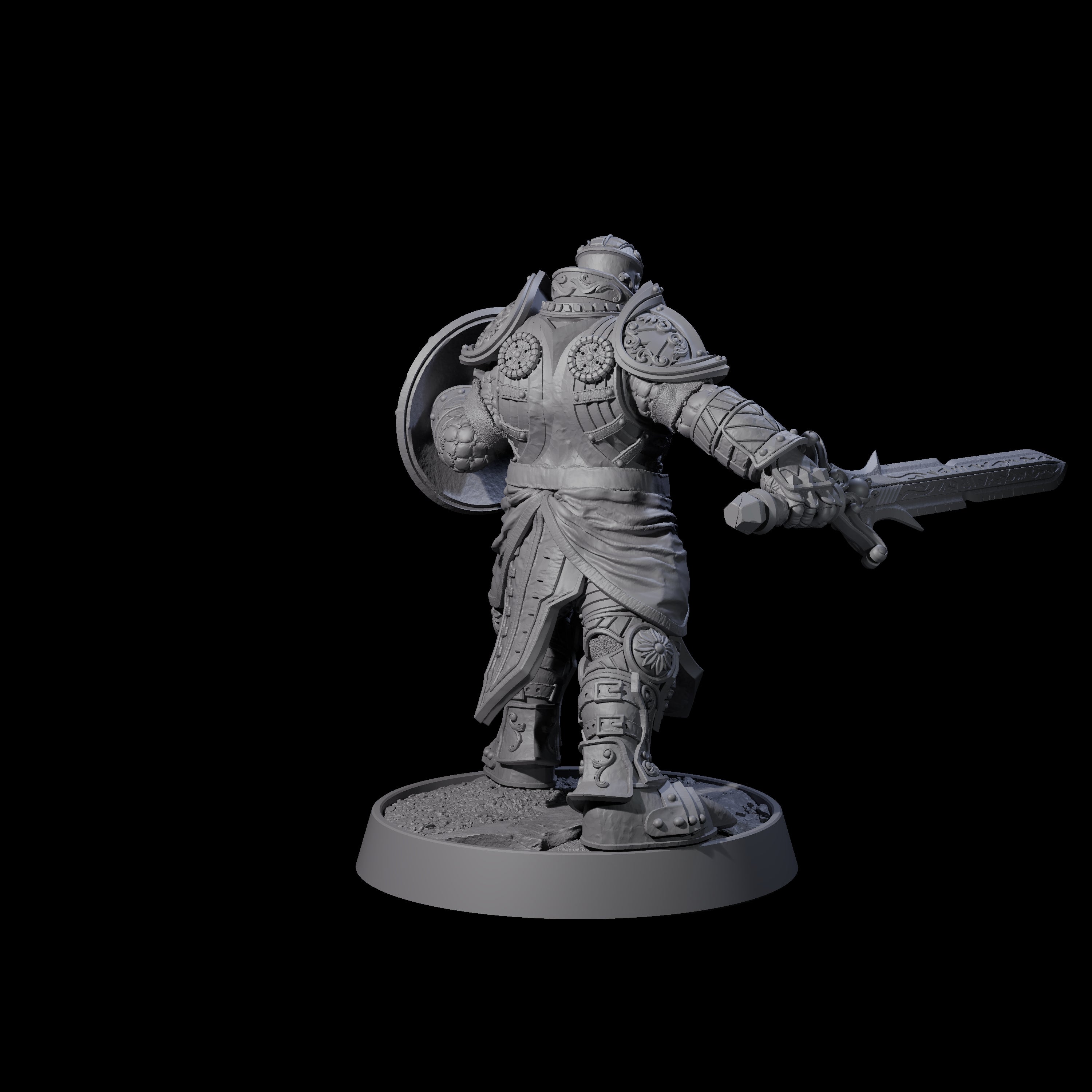 Ornate Palace Guard O Miniature for Dungeons and Dragons, Pathfinder or other TTRPGs