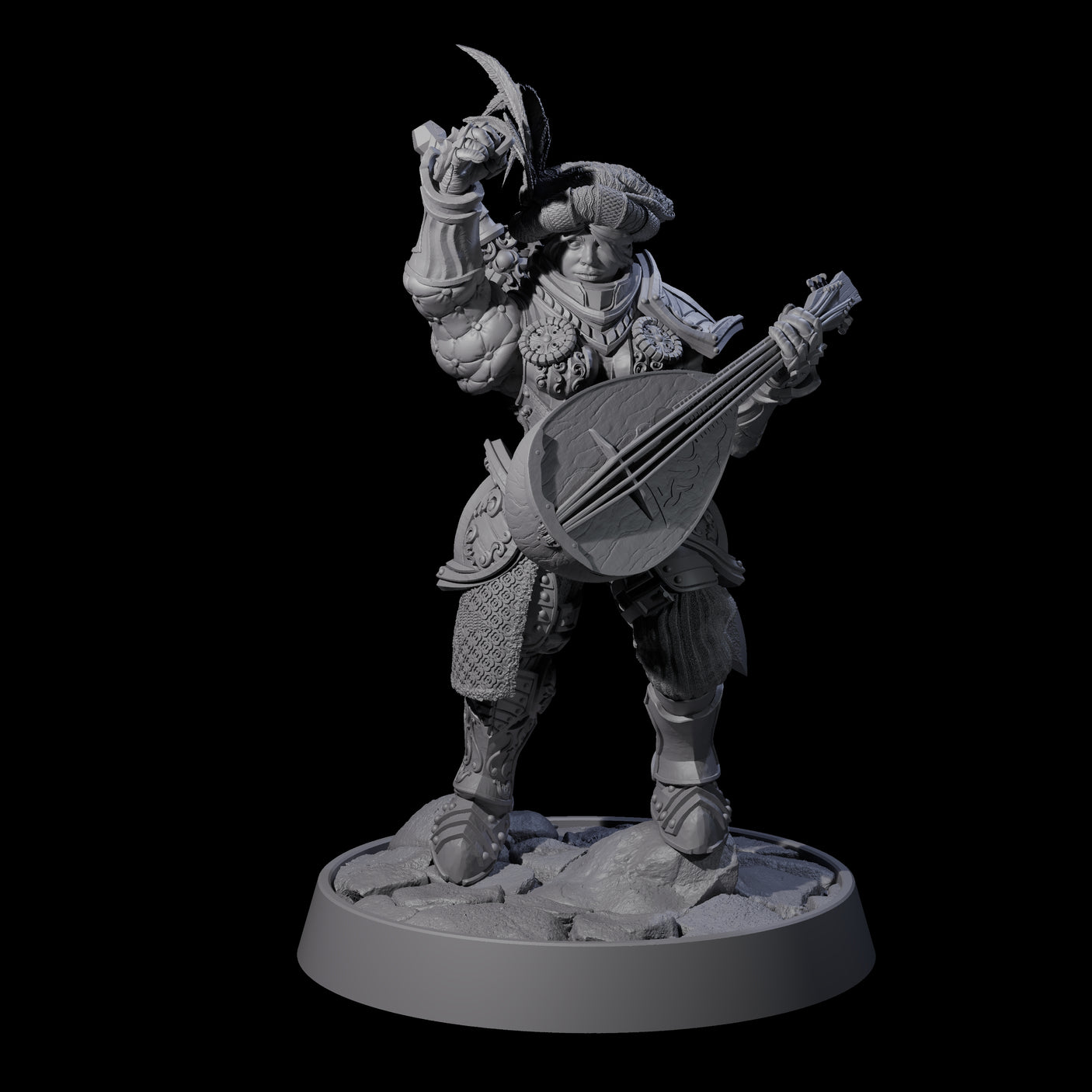 Ornate Palace Guards Miniature for Dungeons and Dragons, Pathfinder or other TTRPGs