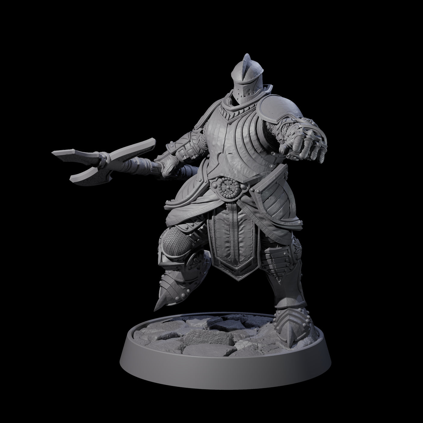 Ornate Palace Guards Miniature for Dungeons and Dragons, Pathfinder or other TTRPGs
