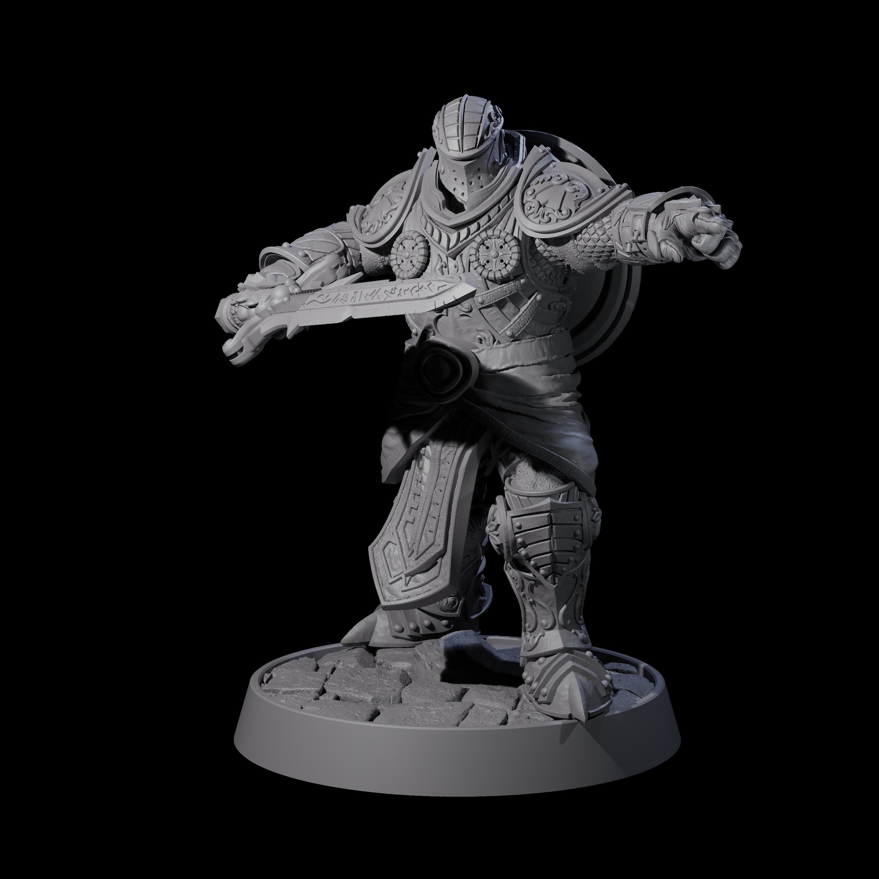 Ornate Palace Guards Miniature for Dungeons and Dragons, Pathfinder or other TTRPGs