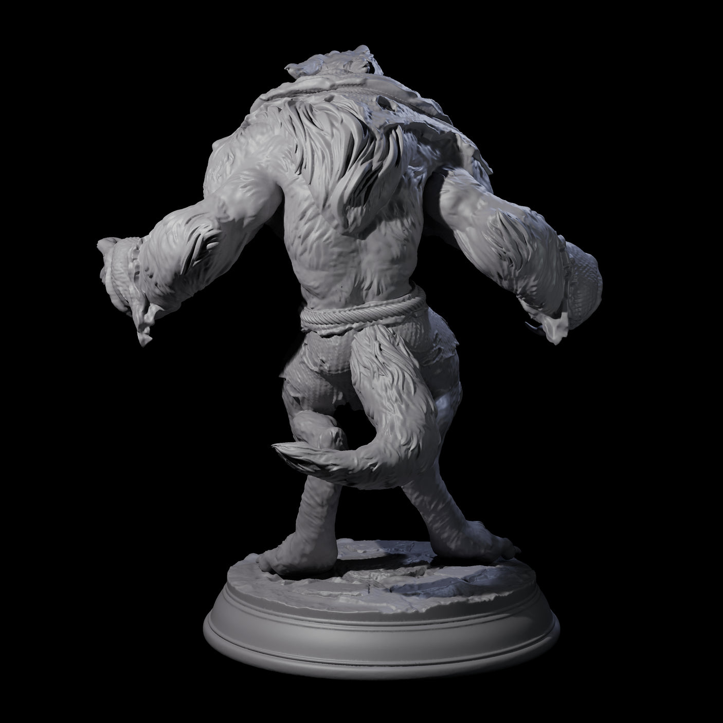 Out of Control Werewolf A Miniature for Dungeons and Dragons, Pathfinder or other TTRPGs
