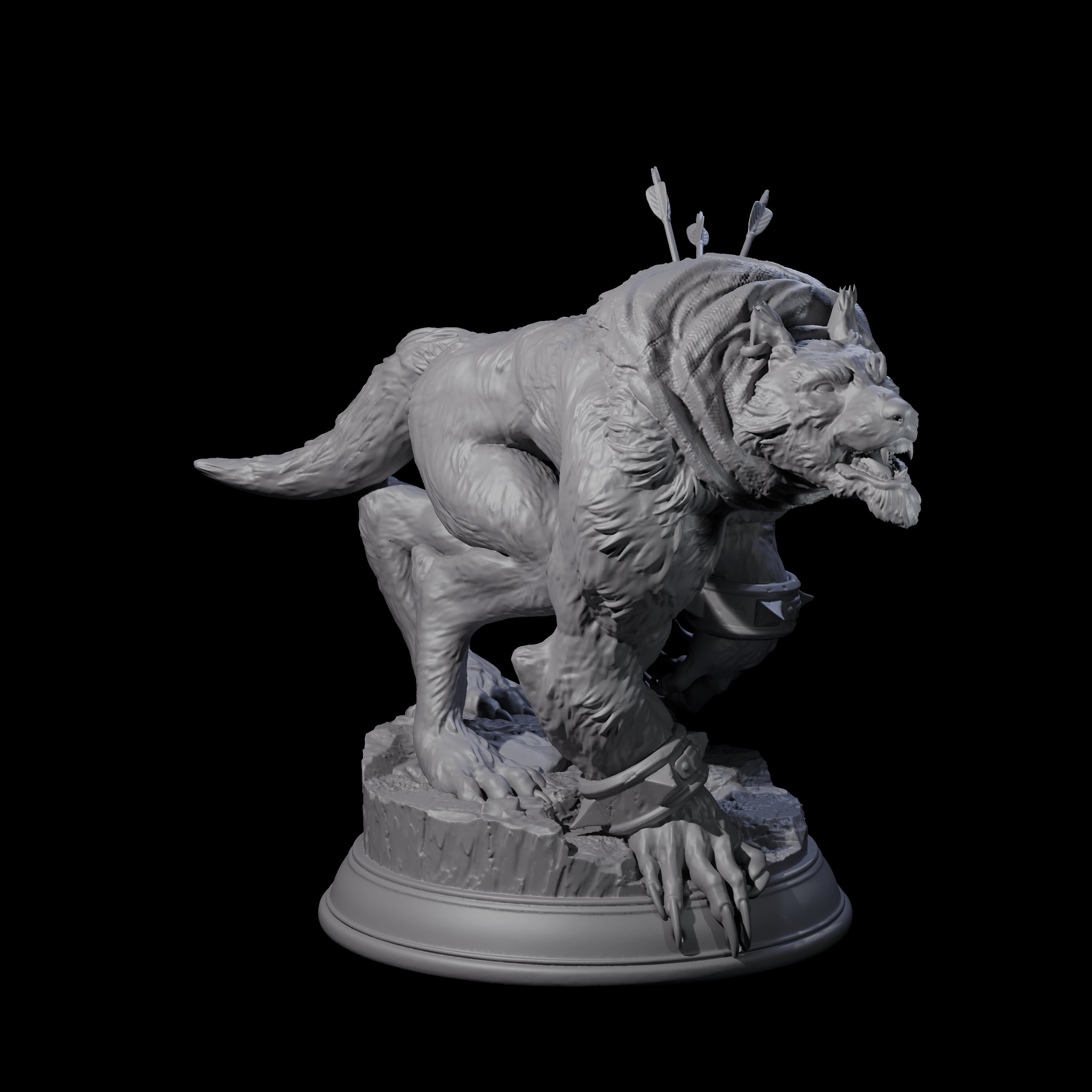 Out of Control Werewolf C Miniature for Dungeons and Dragons, Pathfinder or other TTRPGs