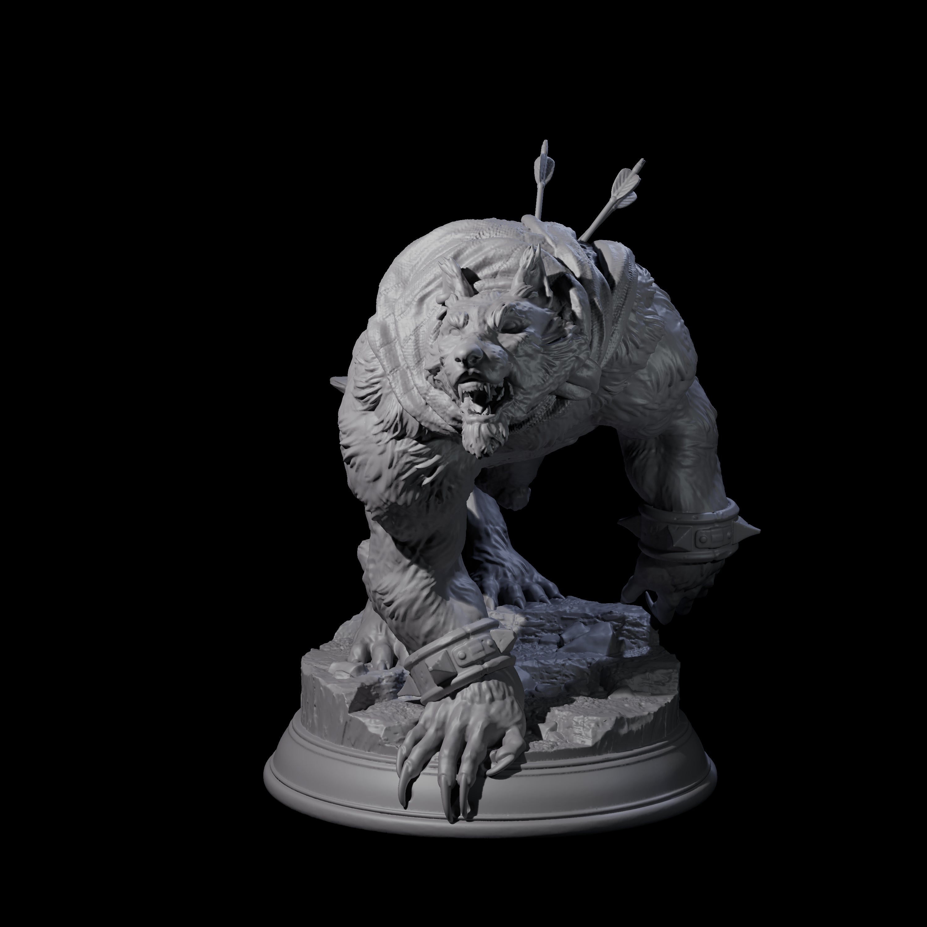 Out of Control Werewolf C Miniature for Dungeons and Dragons, Pathfinder or other TTRPGs