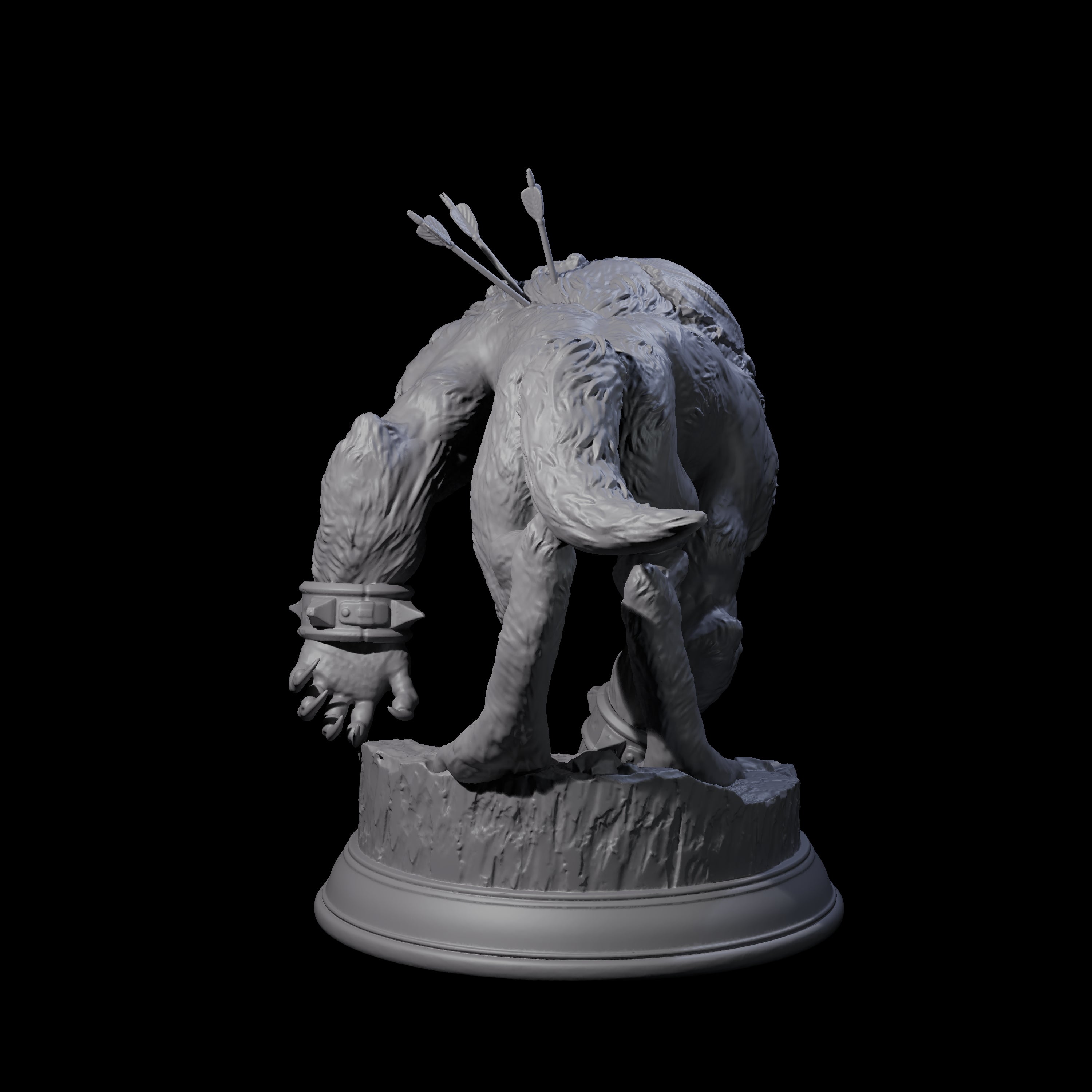 Out of Control Werewolf C Miniature for Dungeons and Dragons, Pathfinder or other TTRPGs