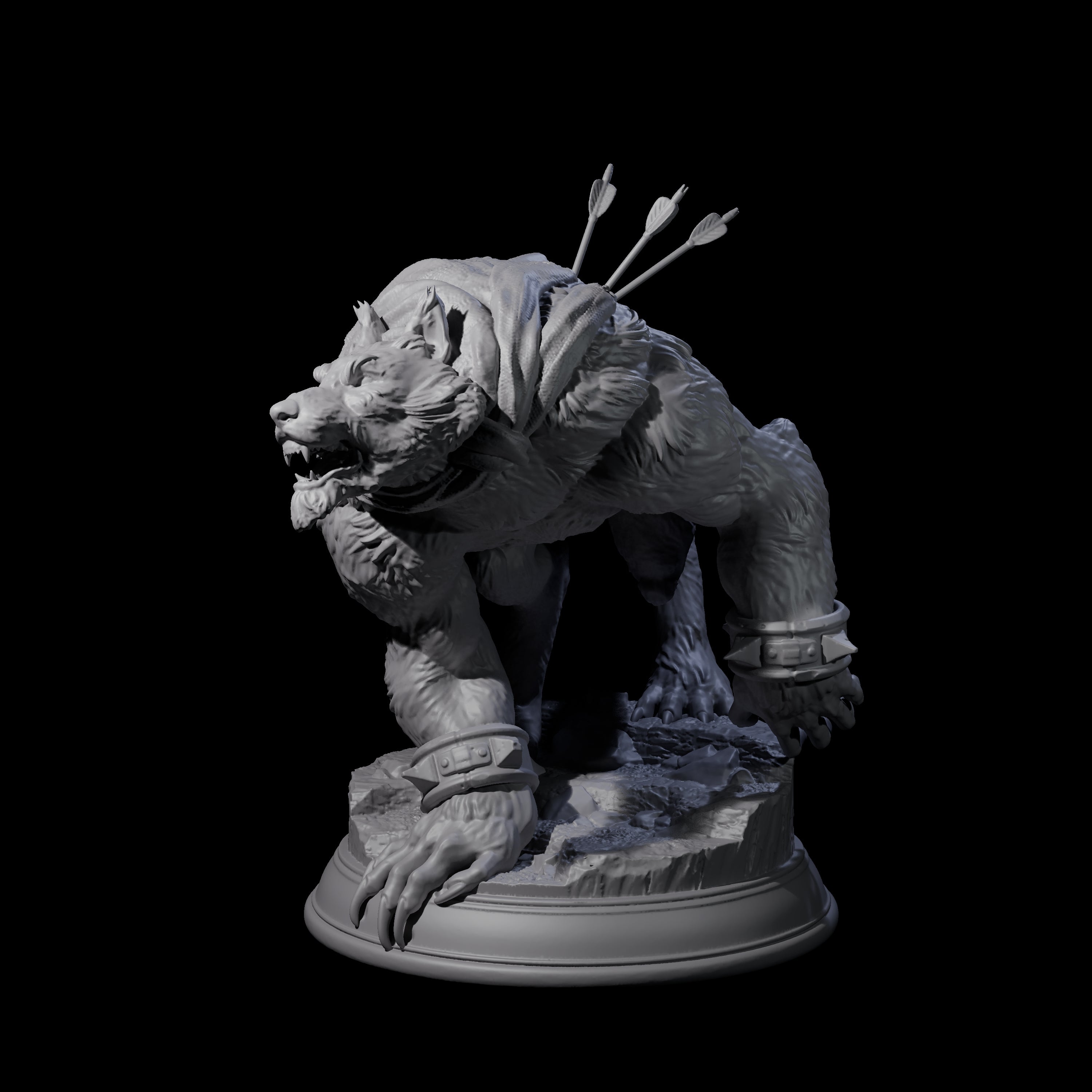 Out of Control Werewolf C Miniature for Dungeons and Dragons, Pathfinder or other TTRPGs