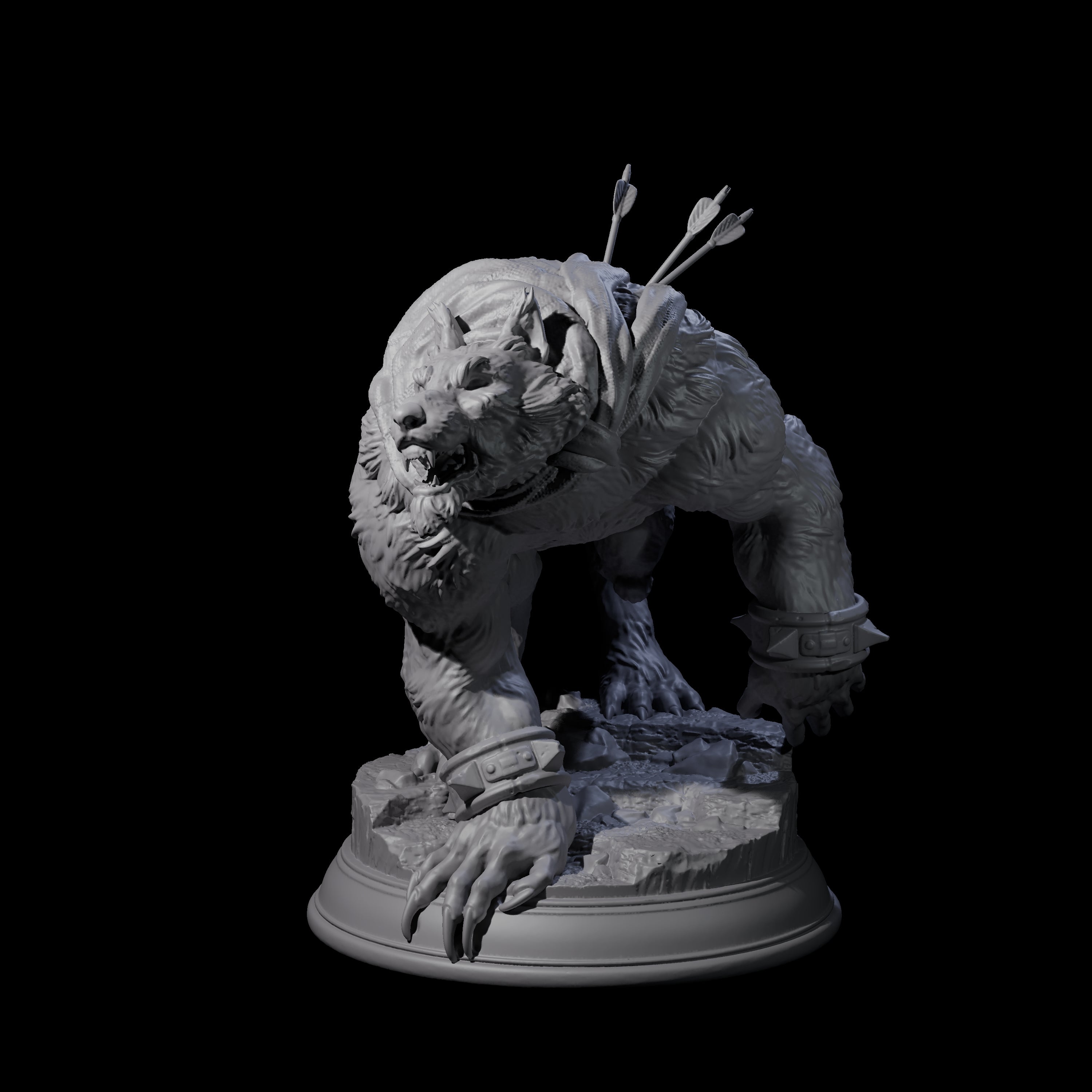 Out of Control Werewolf C Miniature for Dungeons and Dragons, Pathfinder or other TTRPGs