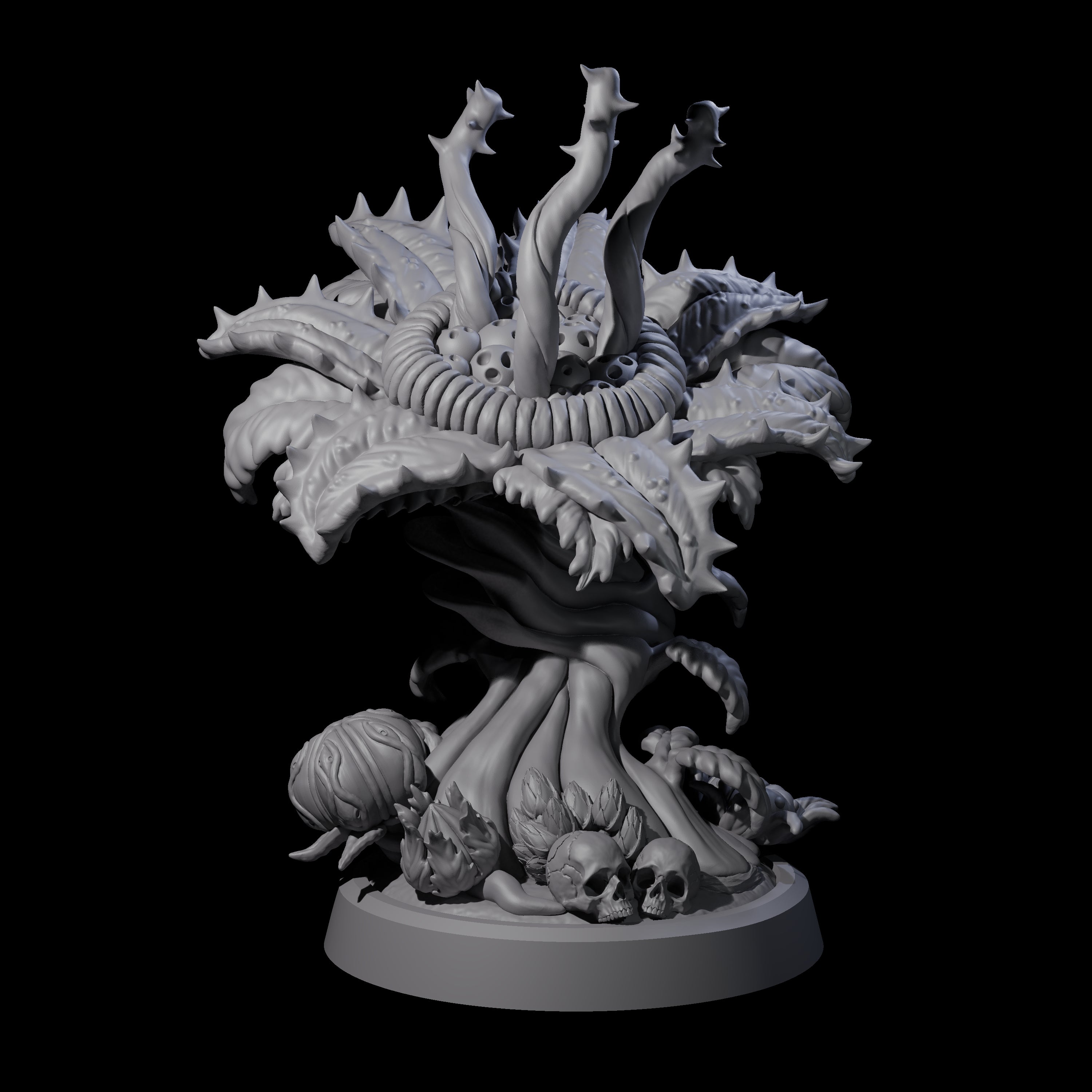 Overgrown Violet Fungus A Miniature for Dungeons and Dragons, Pathfinder or other TTRPGs