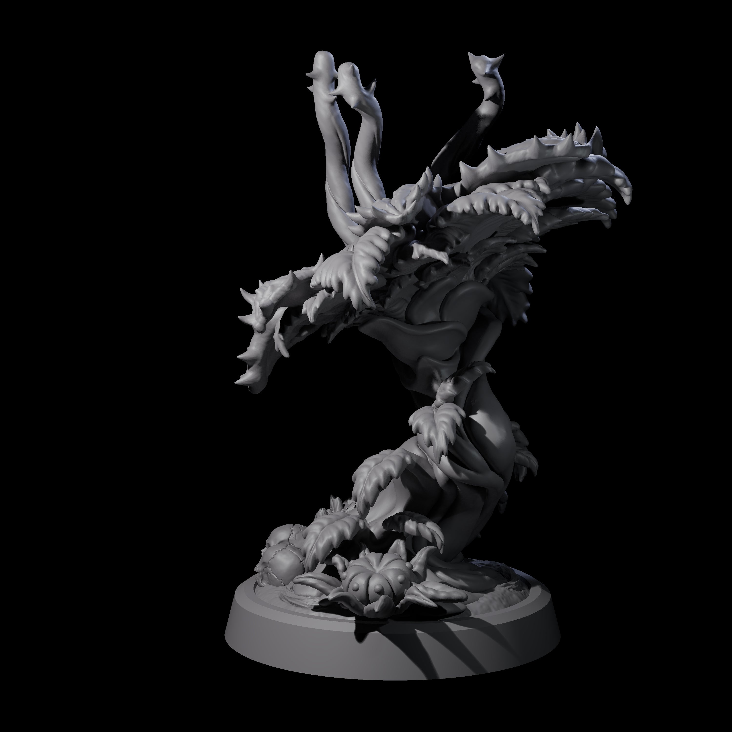 Overgrown Violet Fungus A Miniature for Dungeons and Dragons, Pathfinder or other TTRPGs