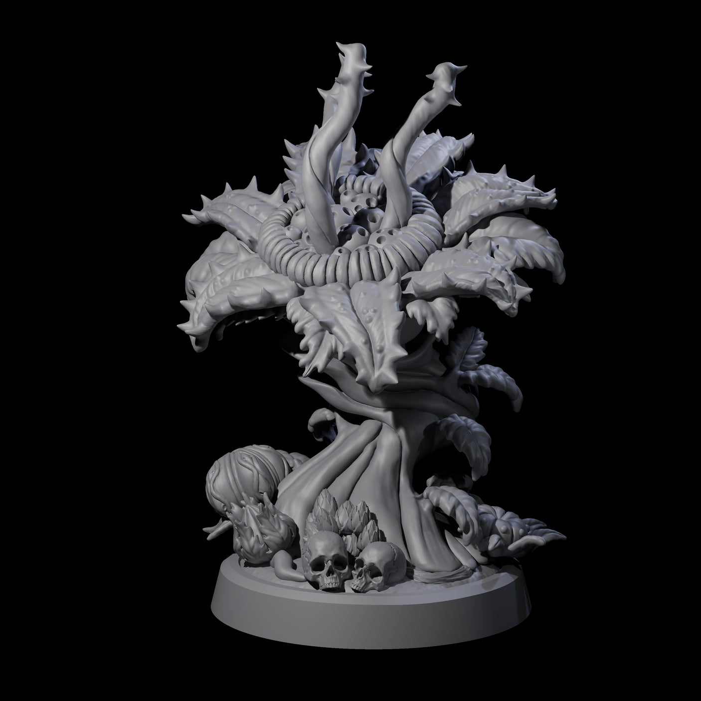 Overgrown Violet Fungus A Miniature for Dungeons and Dragons, Pathfinder or other TTRPGs