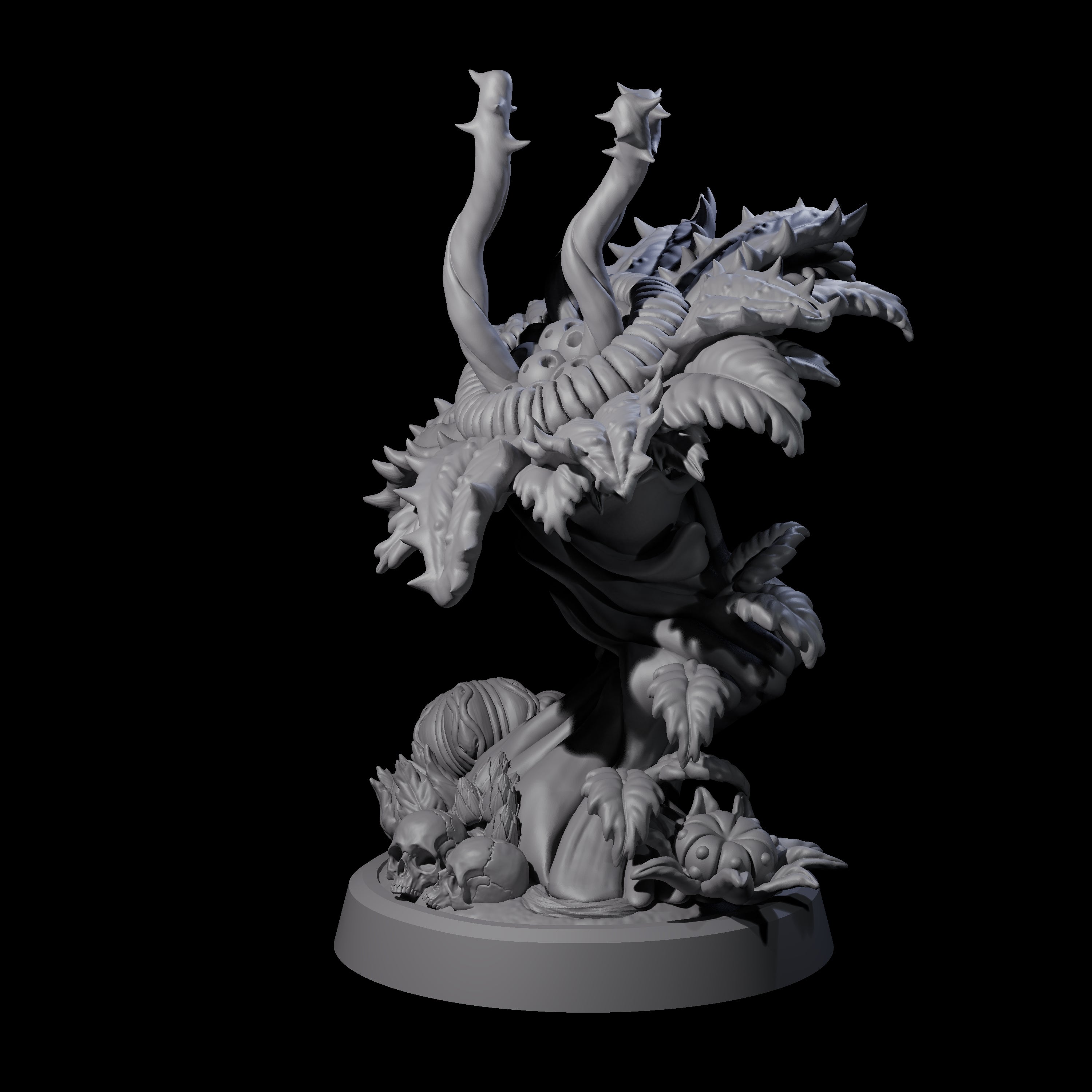 Overgrown Violet Fungus A Miniature for Dungeons and Dragons, Pathfinder or other TTRPGs