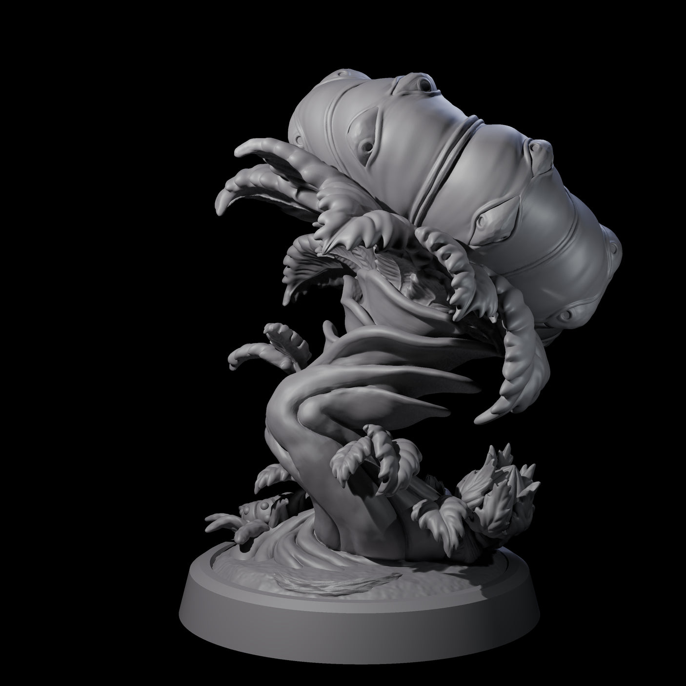 Overgrown Violet Fungus B Miniature for Dungeons and Dragons, Pathfinder or other TTRPGs