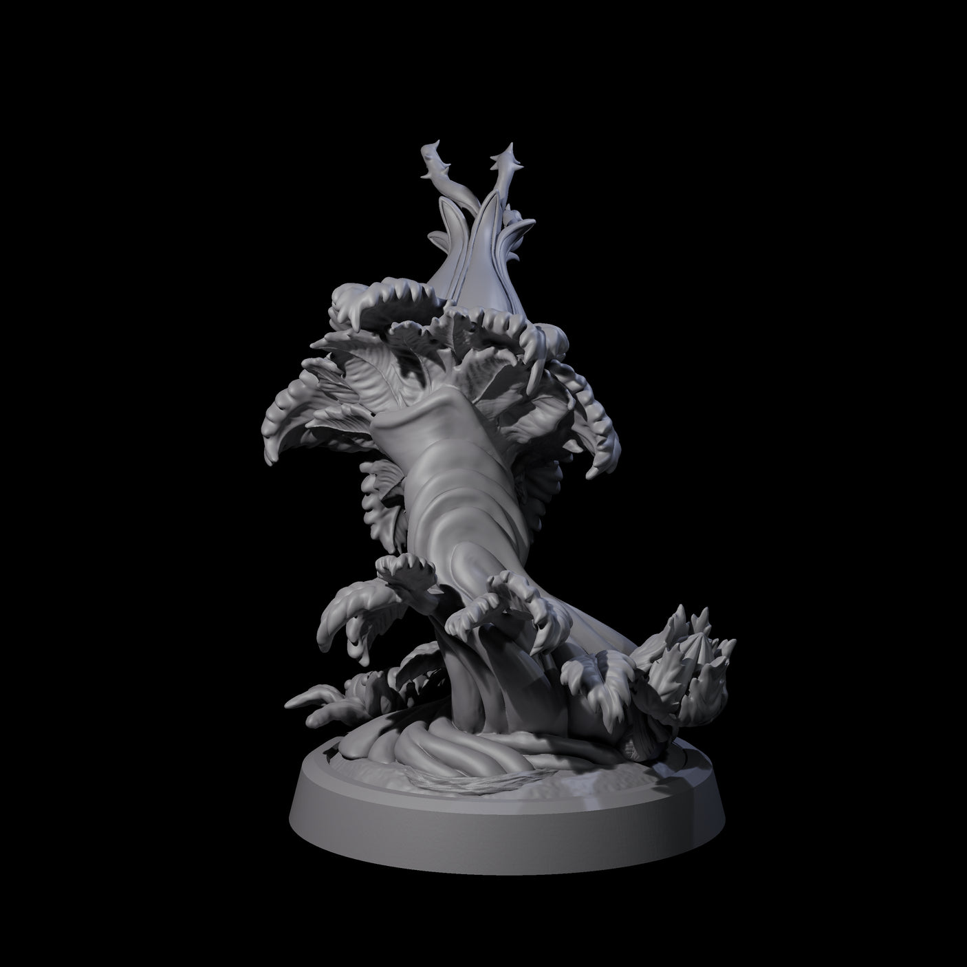 Overgrown Violet Fungus D Miniature for Dungeons and Dragons, Pathfinder or other TTRPGs