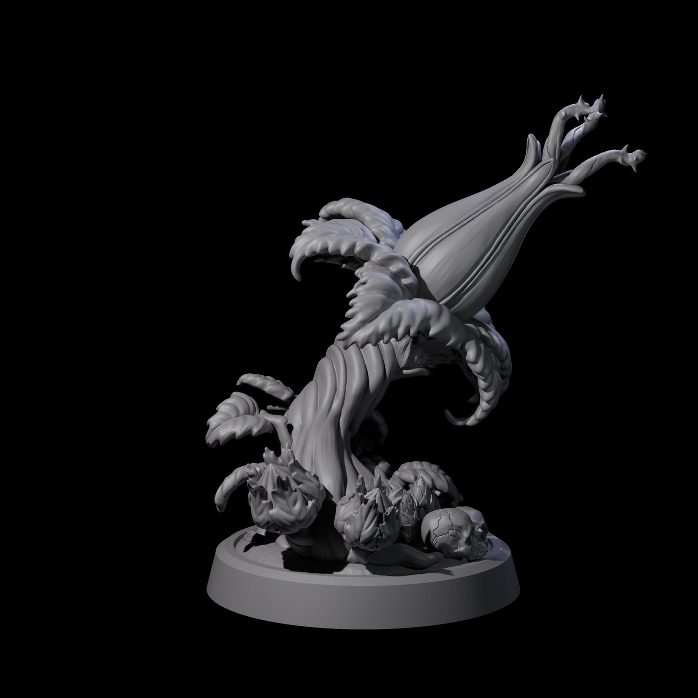 Overgrown Violet Fungus D Miniature for Dungeons and Dragons, Pathfinder or other TTRPGs