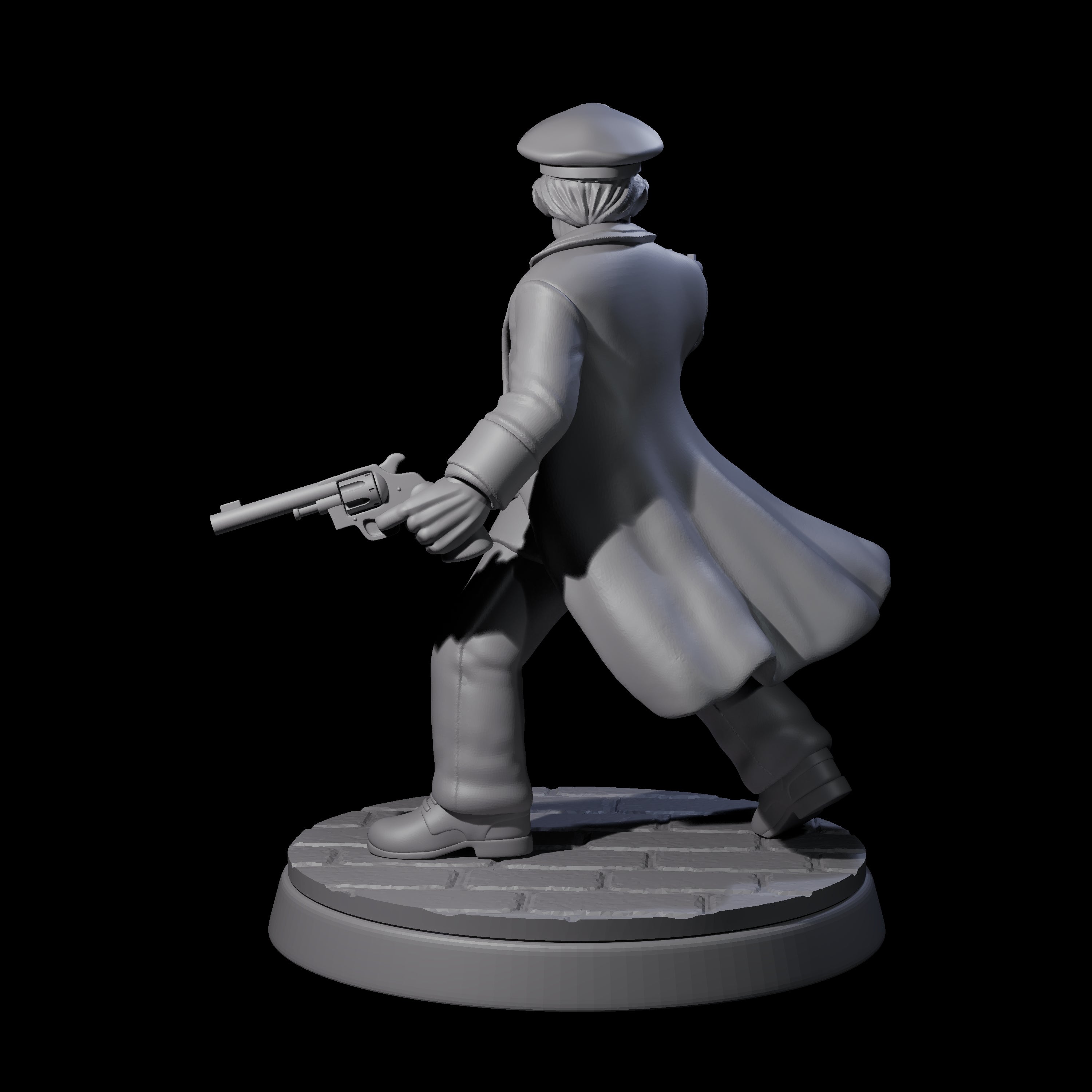 Overwhelmed Police Captain Miniature for Dungeons and Dragons, Pathfinder or other TTRPGs