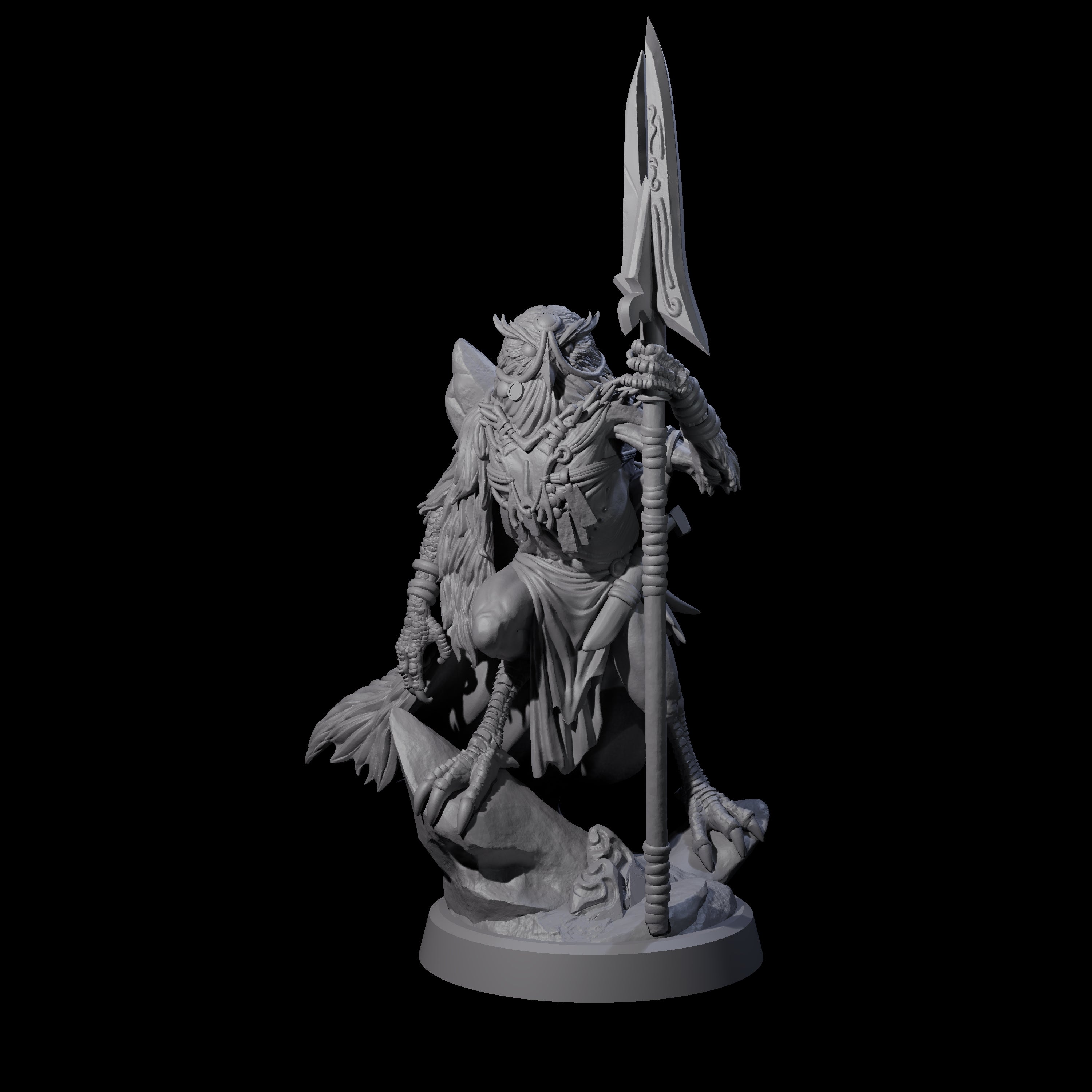 Owl-Like Aarakocra Sentinel A Miniature for Dungeons and Dragons, Pathfinder or other TTRPGs