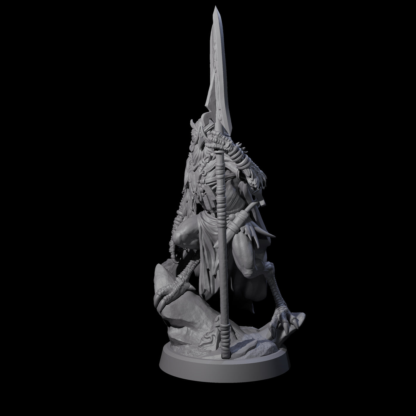 Owl-Like Aarakocra Sentinel A Miniature for Dungeons and Dragons, Pathfinder or other TTRPGs