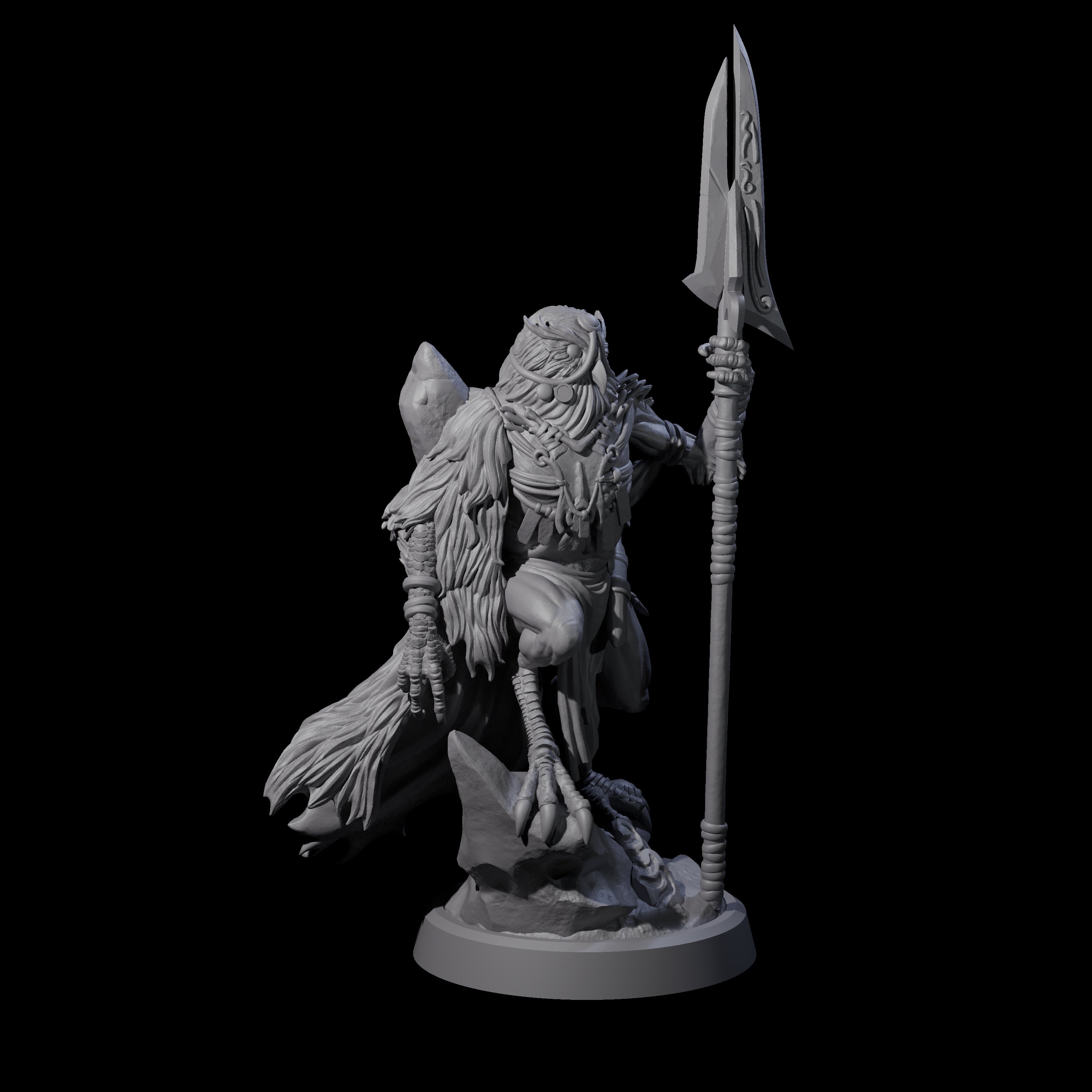 Four Owl-Like Aarakocra Sentinels