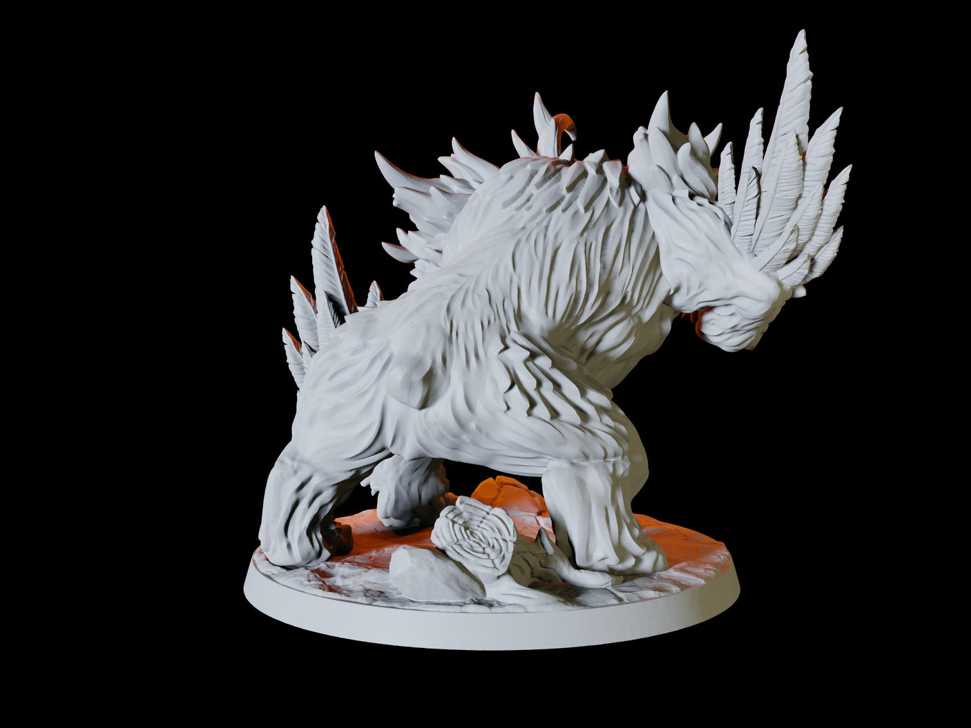 Owlbear Miniature for Dungeons and Dragons, Pathfinder or other TTRPGs
