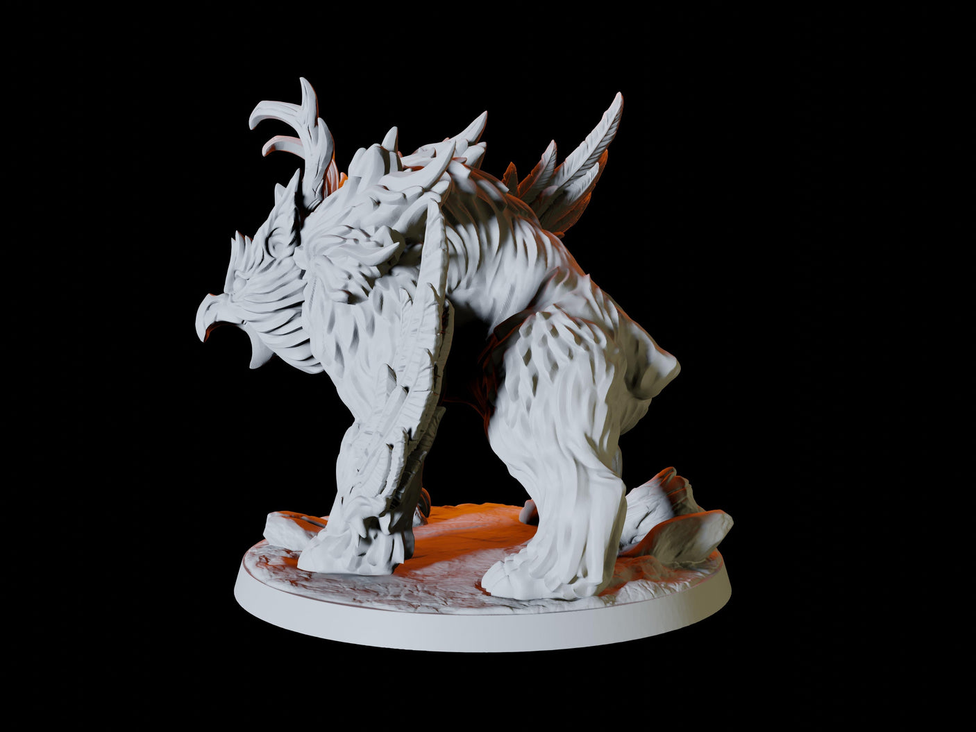 Owlbear Miniature for Dungeons and Dragons, Pathfinder or other TTRPGs