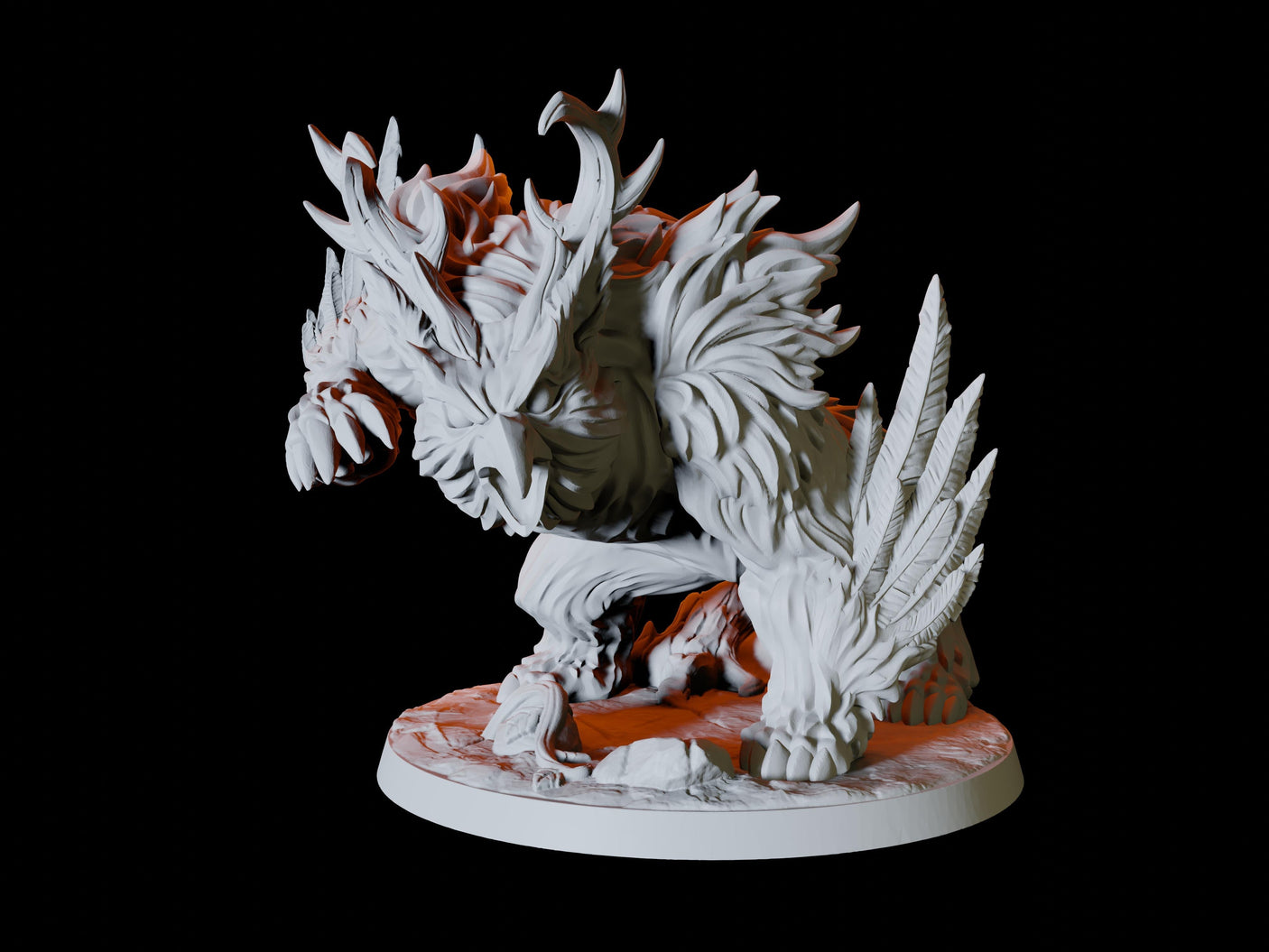 Owlbear Miniature for Dungeons and Dragons, Pathfinder or other TTRPGs