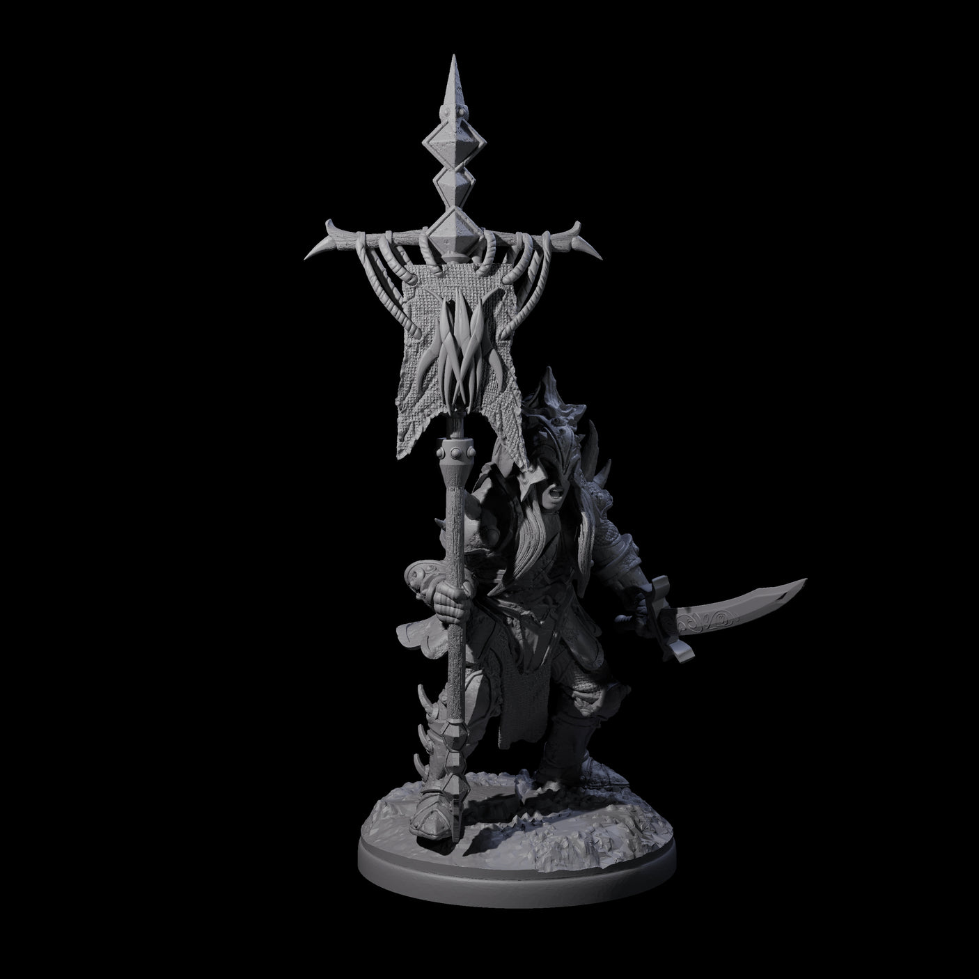 Pale Drow B Miniature for Dungeons and Dragons, Pathfinder or other TTRPGs