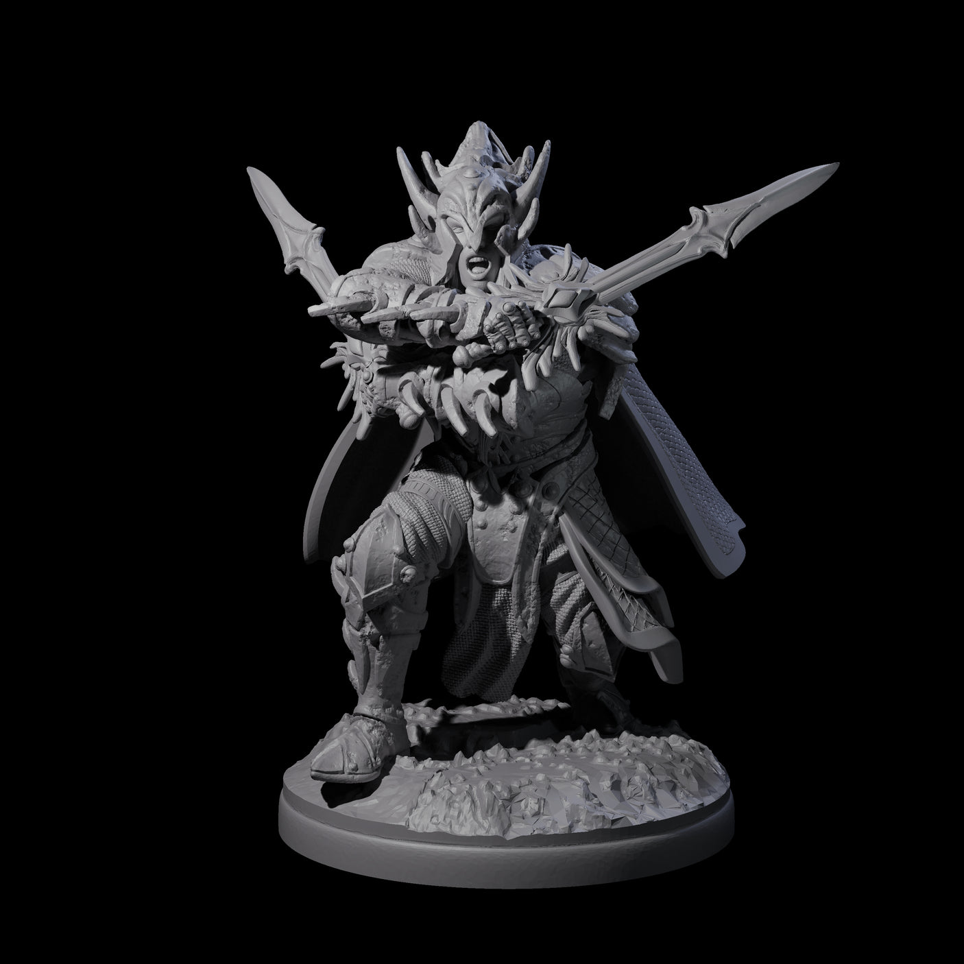 Pale Drow C Miniature for Dungeons and Dragons, Pathfinder or other TTRPGs