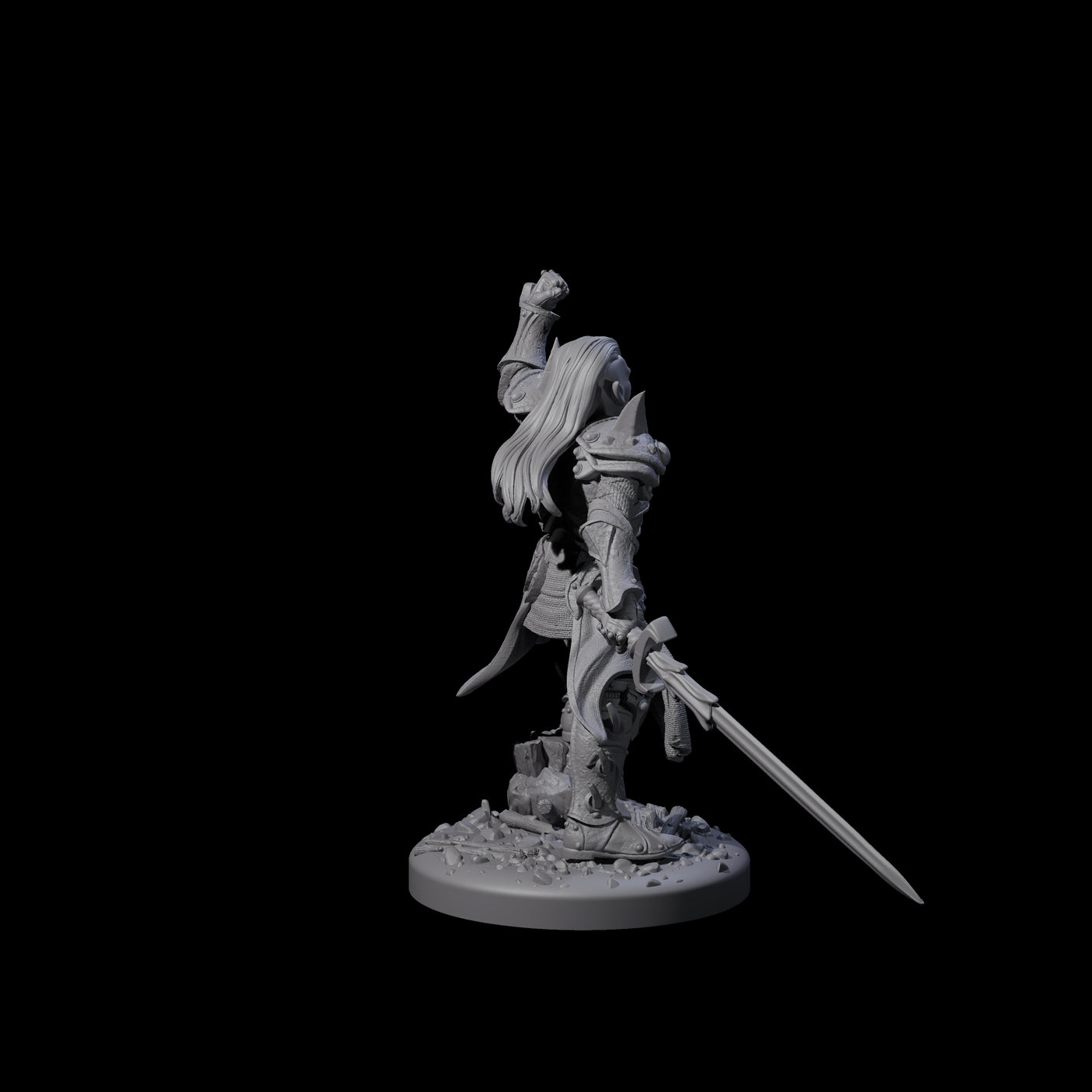 Pale Drow E Miniature for Dungeons and Dragons, Pathfinder or other TTRPGs
