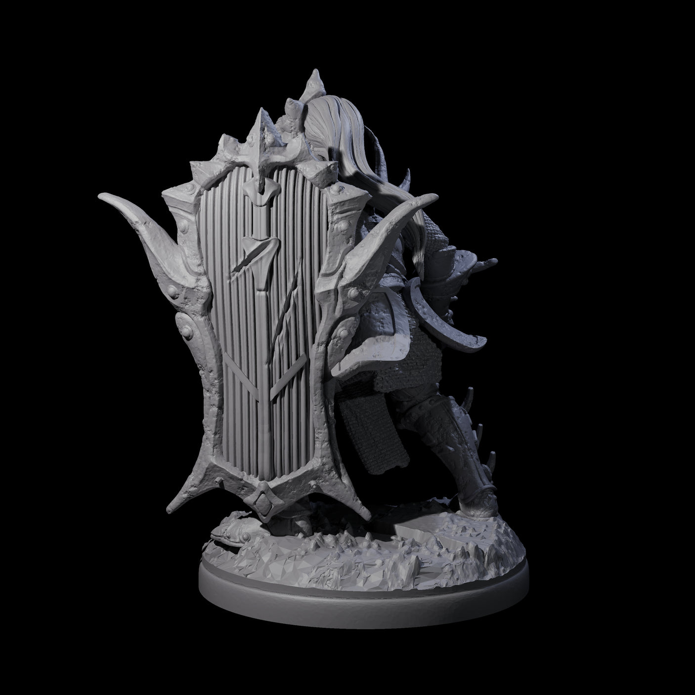 Pale Drow G Miniature for Dungeons and Dragons, Pathfinder or other TTRPGs