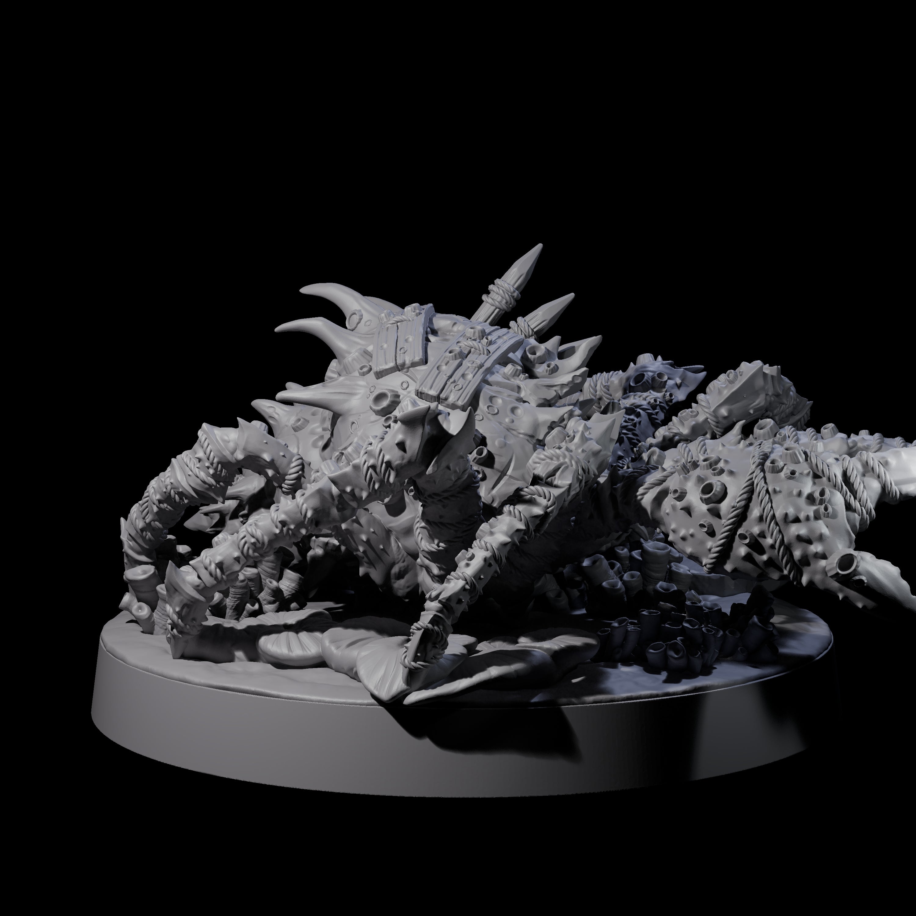 Patched Up Crab Miniature for Dungeons and Dragons, Pathfinder or other TTRPGs