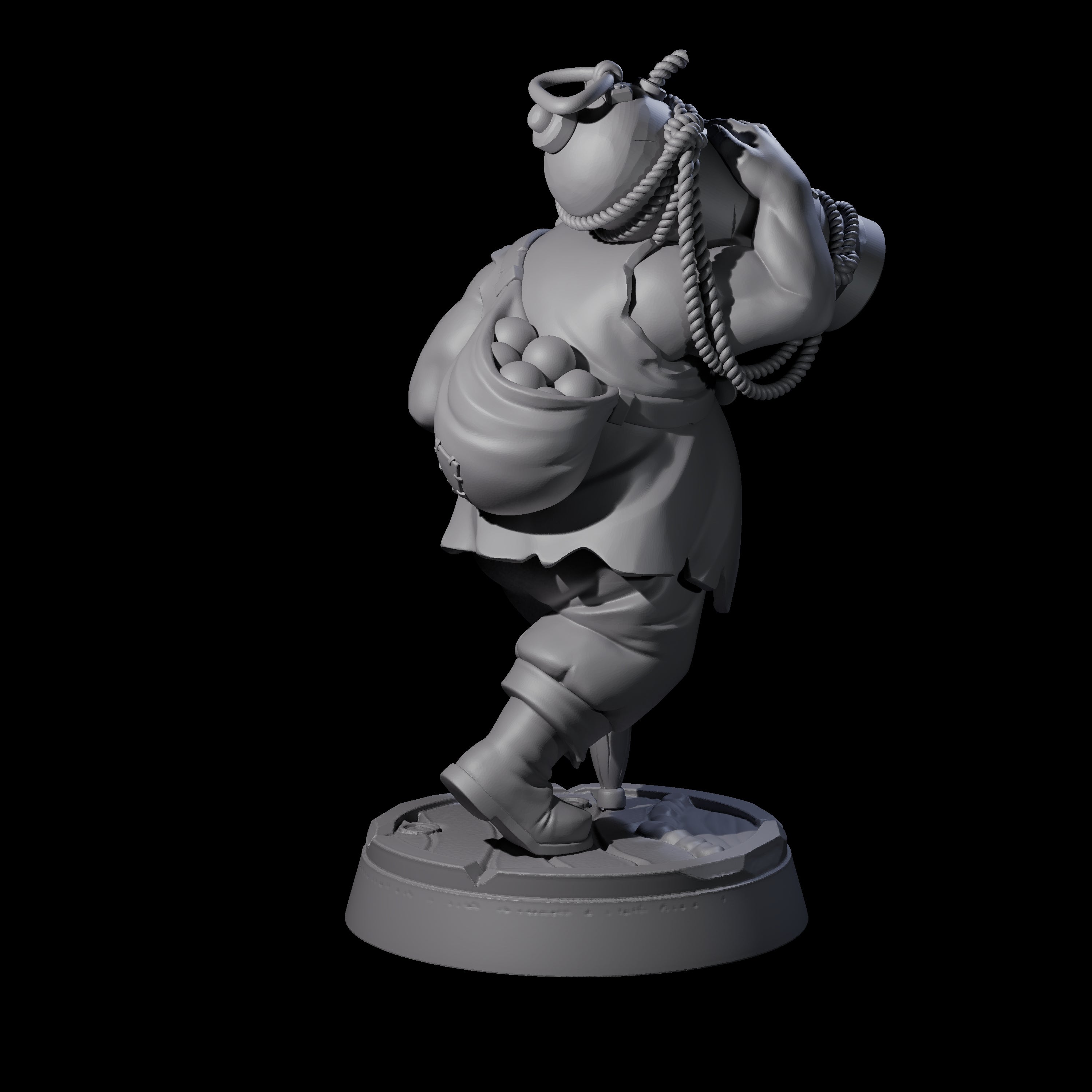 Peg Legged Human Pirate Gunner Miniature for Dungeons and Dragons, Pathfinder or other TTRPGs