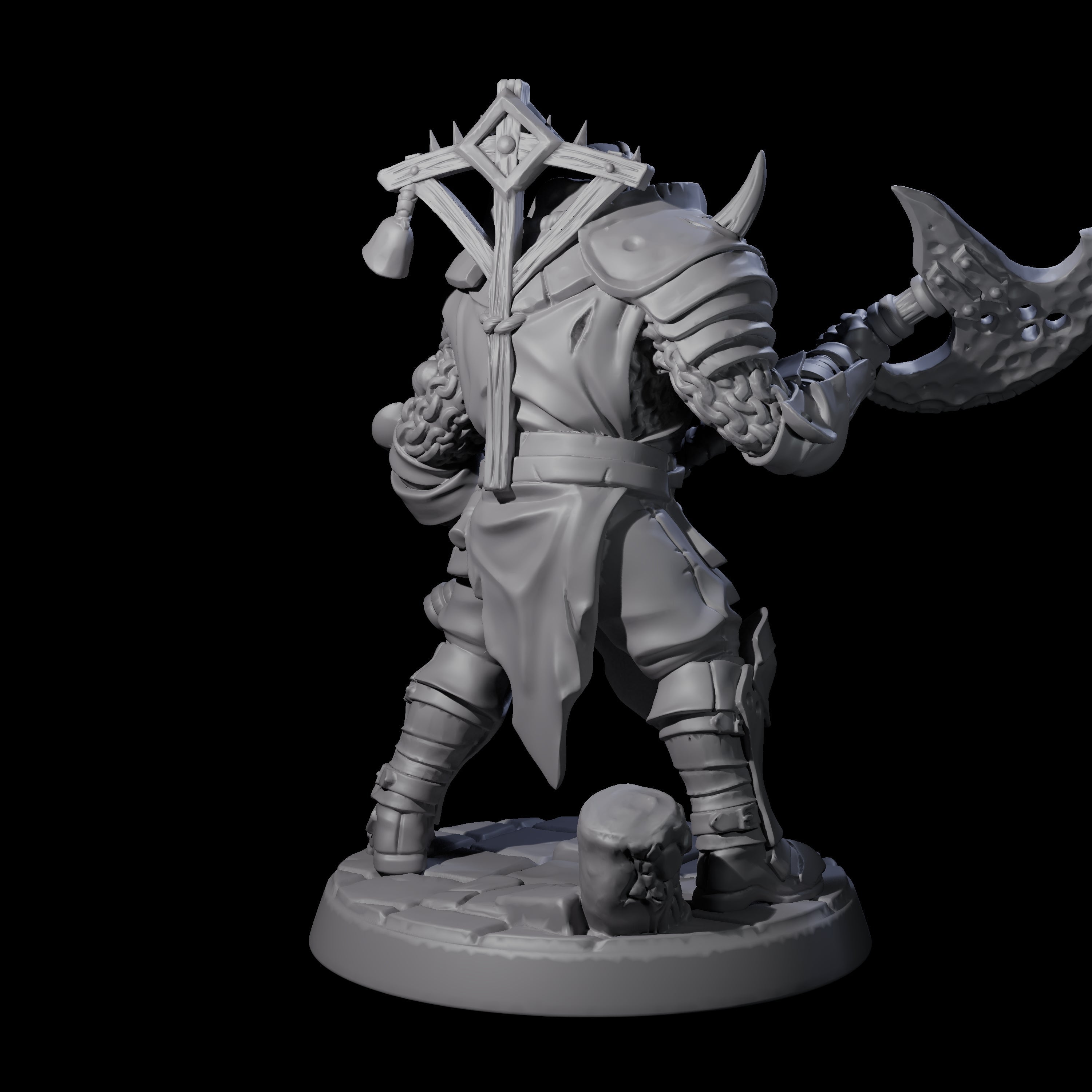 Penitent Plague Knight B Miniature for Dungeons and Dragons, Pathfinder or other TTRPGs
