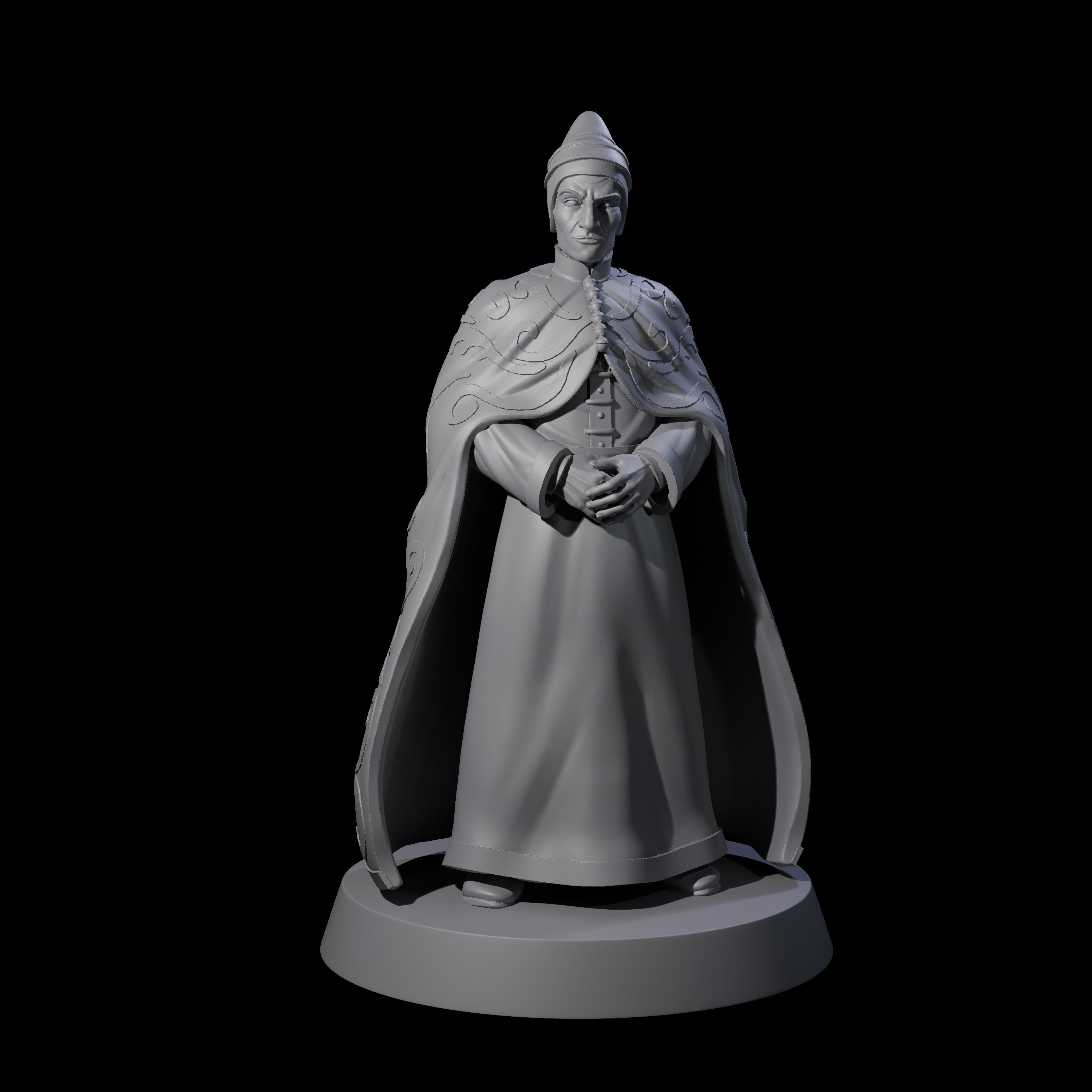 Pensive Doge of the City Miniature for Dungeons and Dragons, Pathfinder or other TTRPGs
