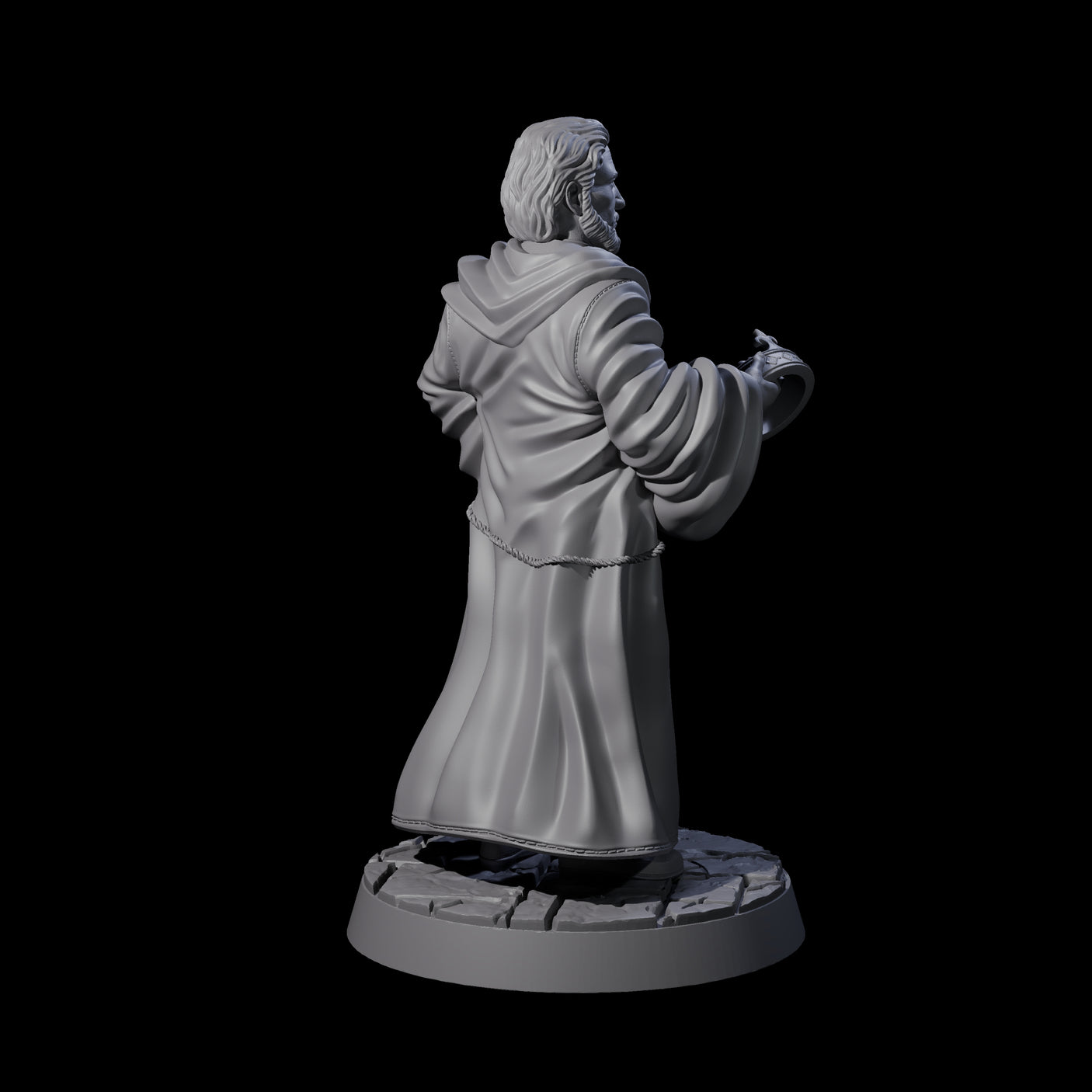 Pensive King Miniature for Dungeons and Dragons, Pathfinder or other TTRPGs