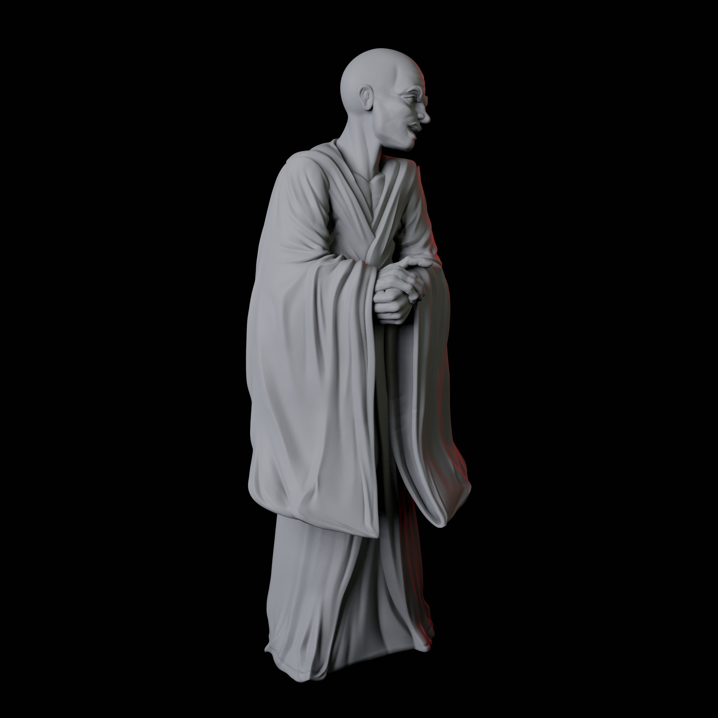 Pensive Monk Counsellor Miniature for Dungeons and Dragons, Pathfinder or other TTRPGs