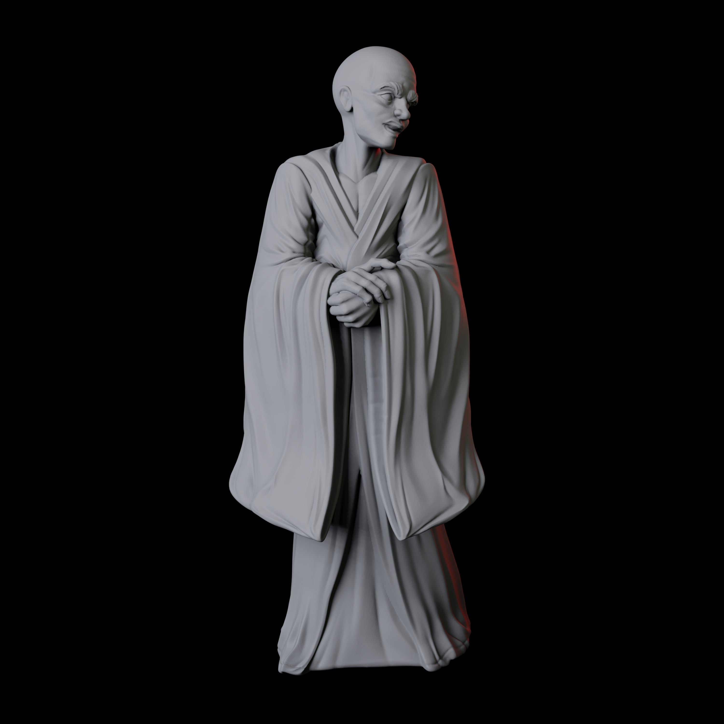 Pensive Monk Counsellor Miniature for Dungeons and Dragons, Pathfinder or other TTRPGs