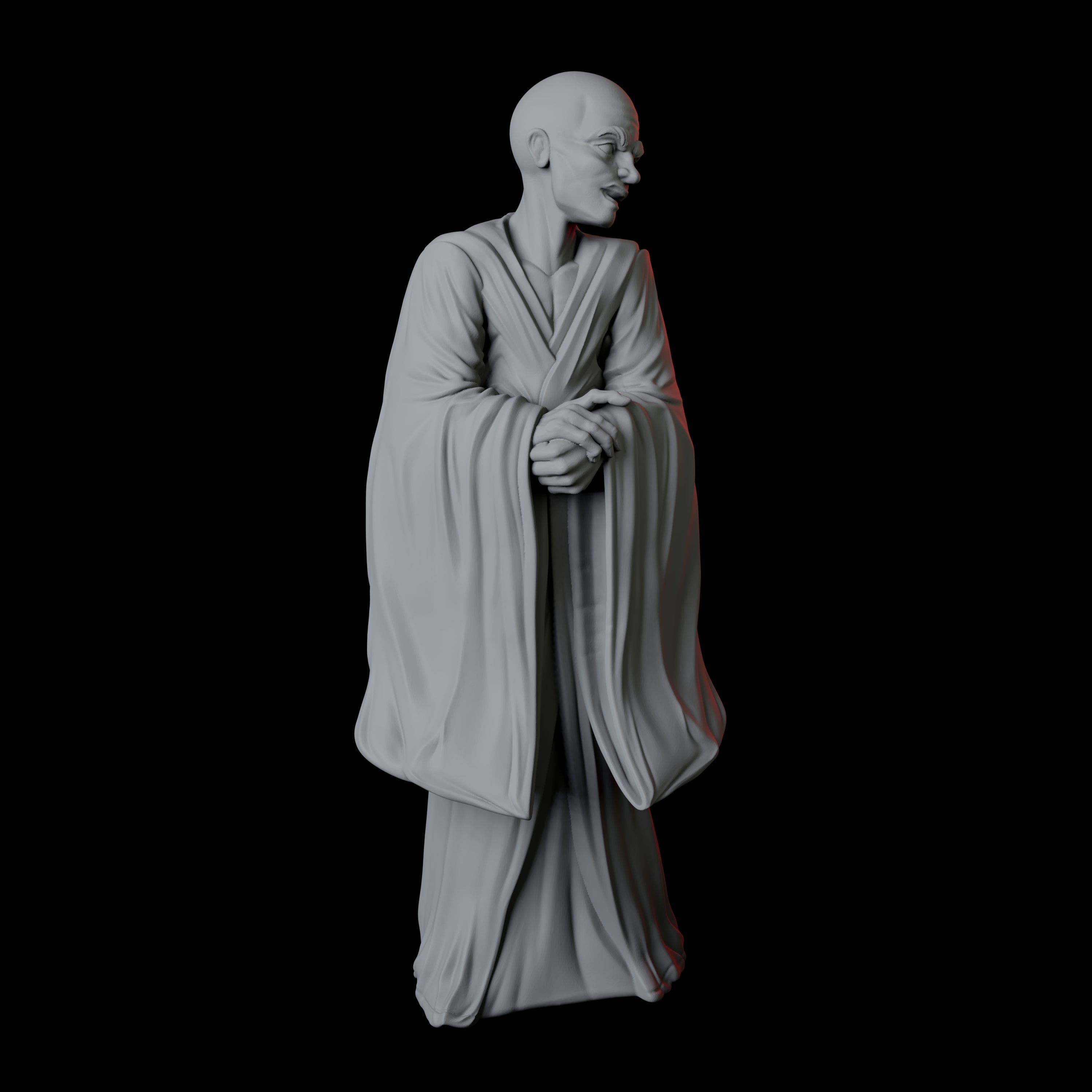 Pensive Monk Counsellor Miniature for Dungeons and Dragons, Pathfinder or other TTRPGs