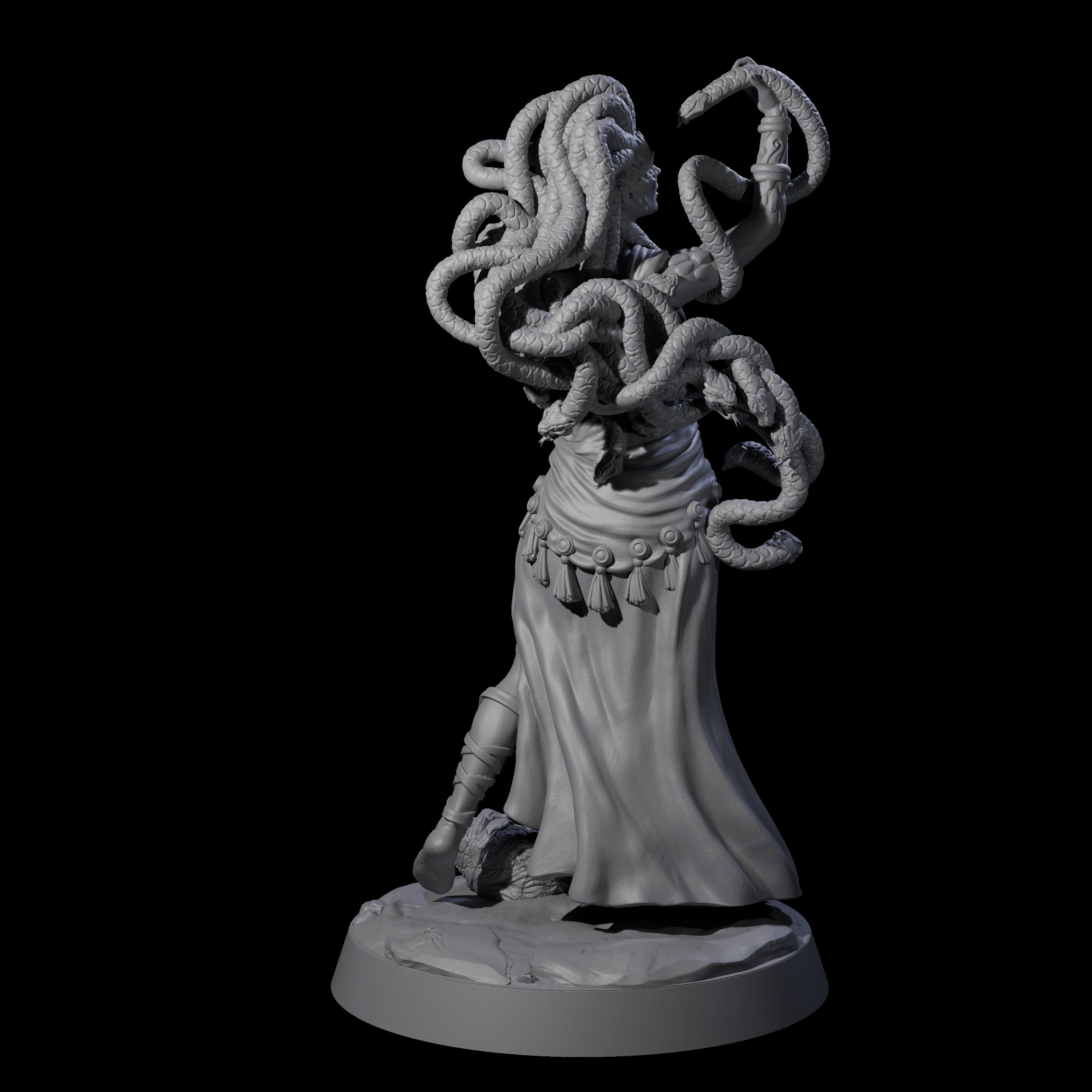 Petrifyingly Beautiful Medusa Miniature for Dungeons and Dragons, Pathfinder or other TTRPGs