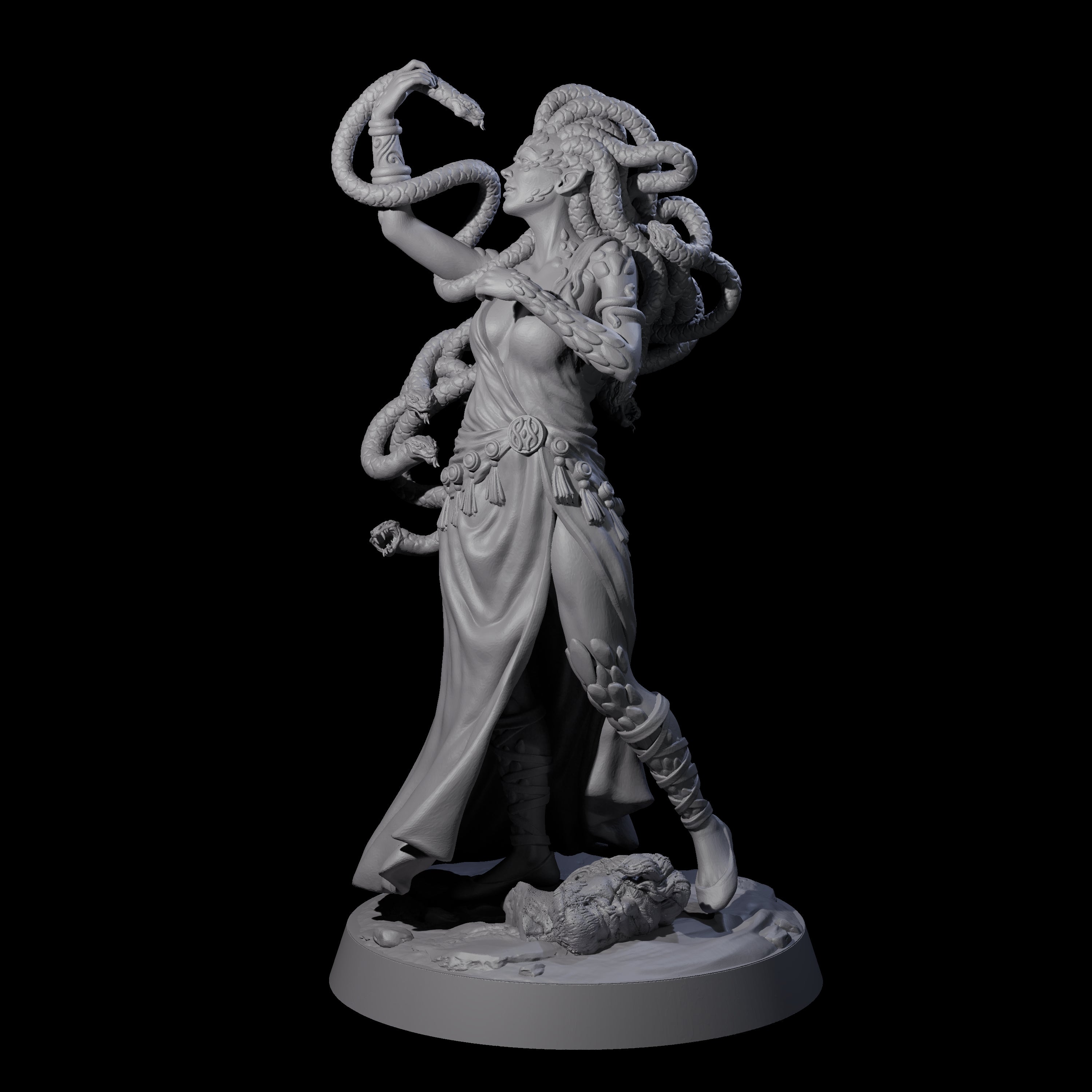 Petrifyingly Beautiful Medusa Miniature for Dungeons and Dragons, Pathfinder or other TTRPGs