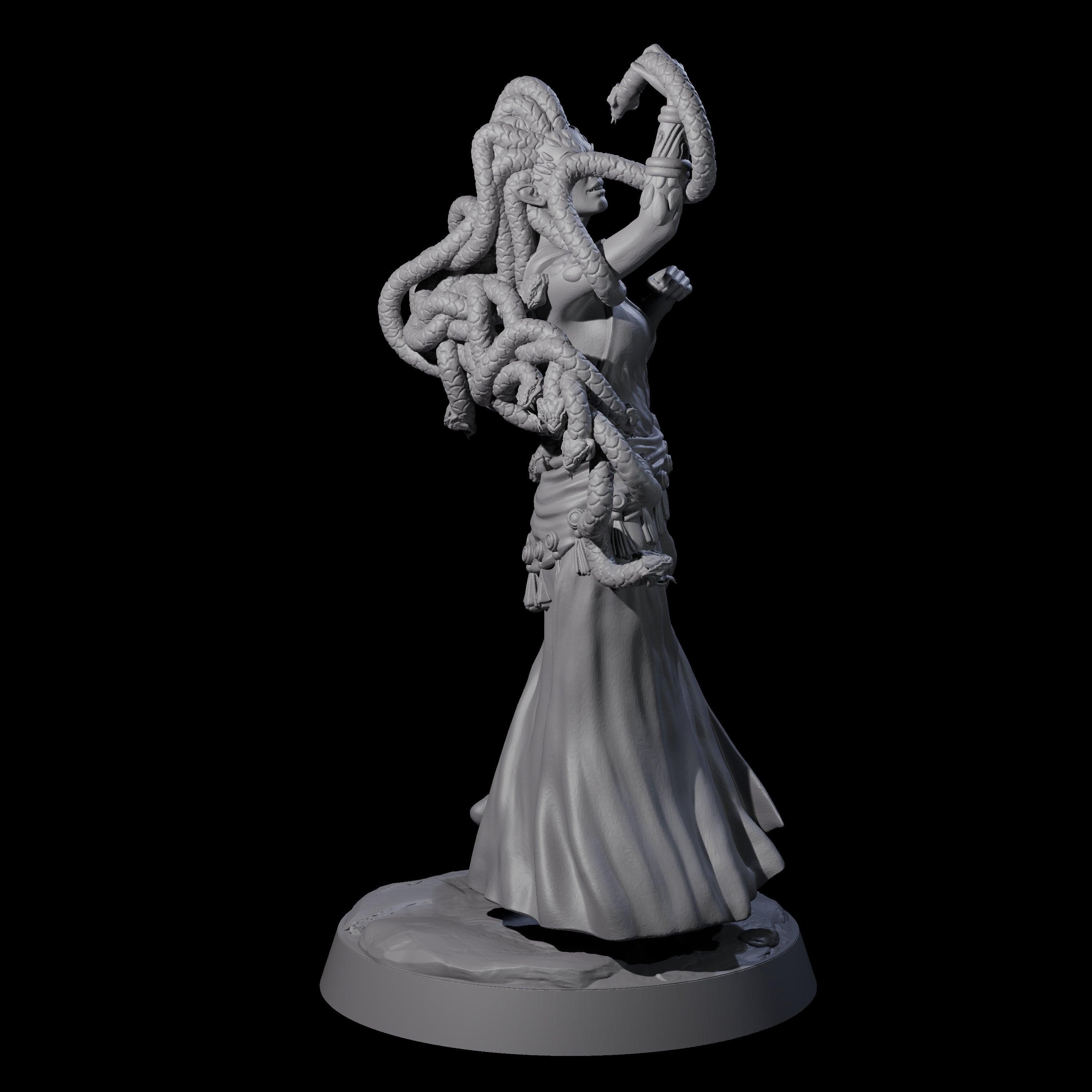Petrifyingly Beautiful Medusa Miniature for Dungeons and Dragons, Pathfinder or other TTRPGs
